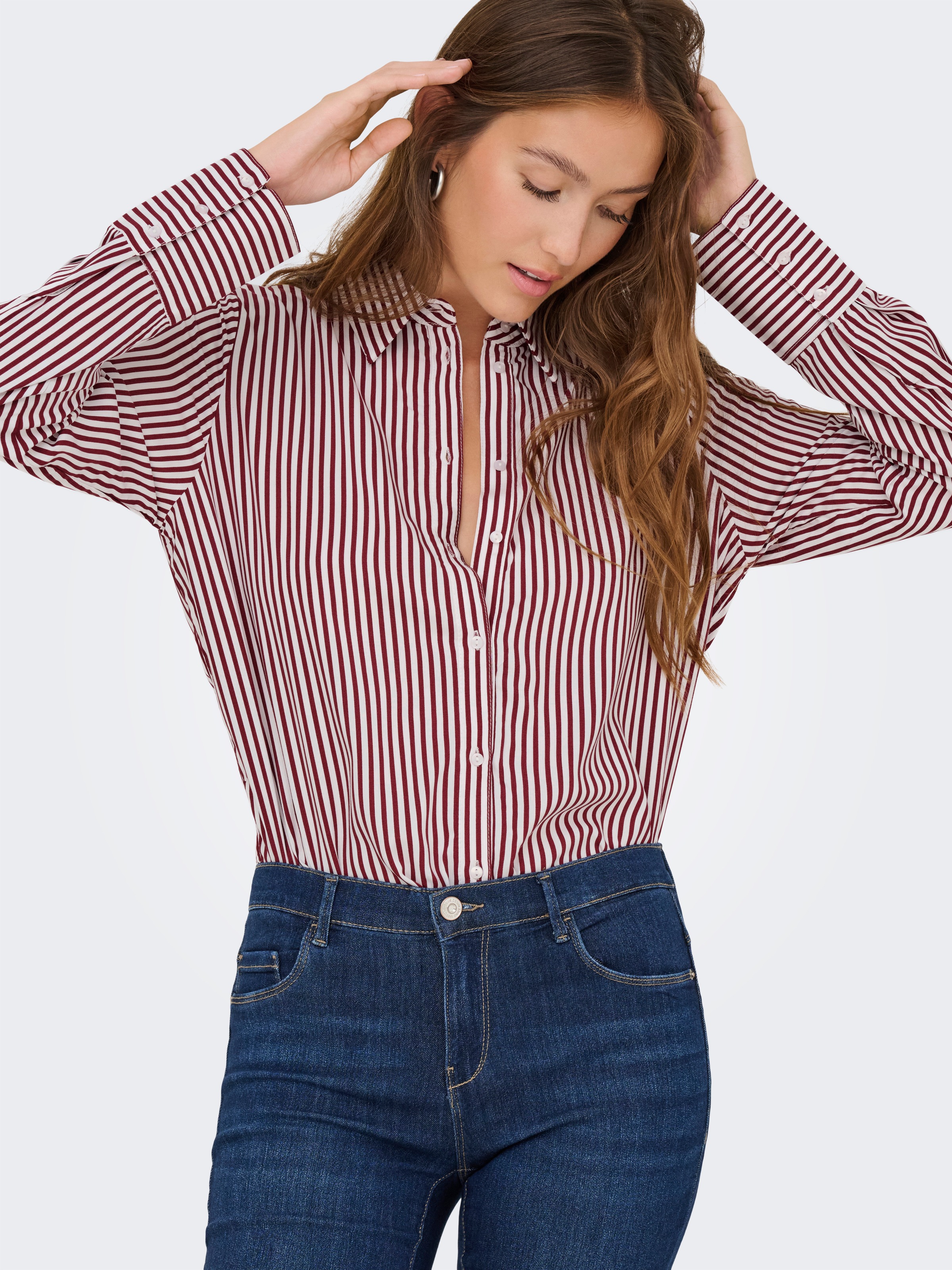 ONLY Hemdbluse "ONLBERIT LIFE L/S SHIRT WVN" günstig online kaufen