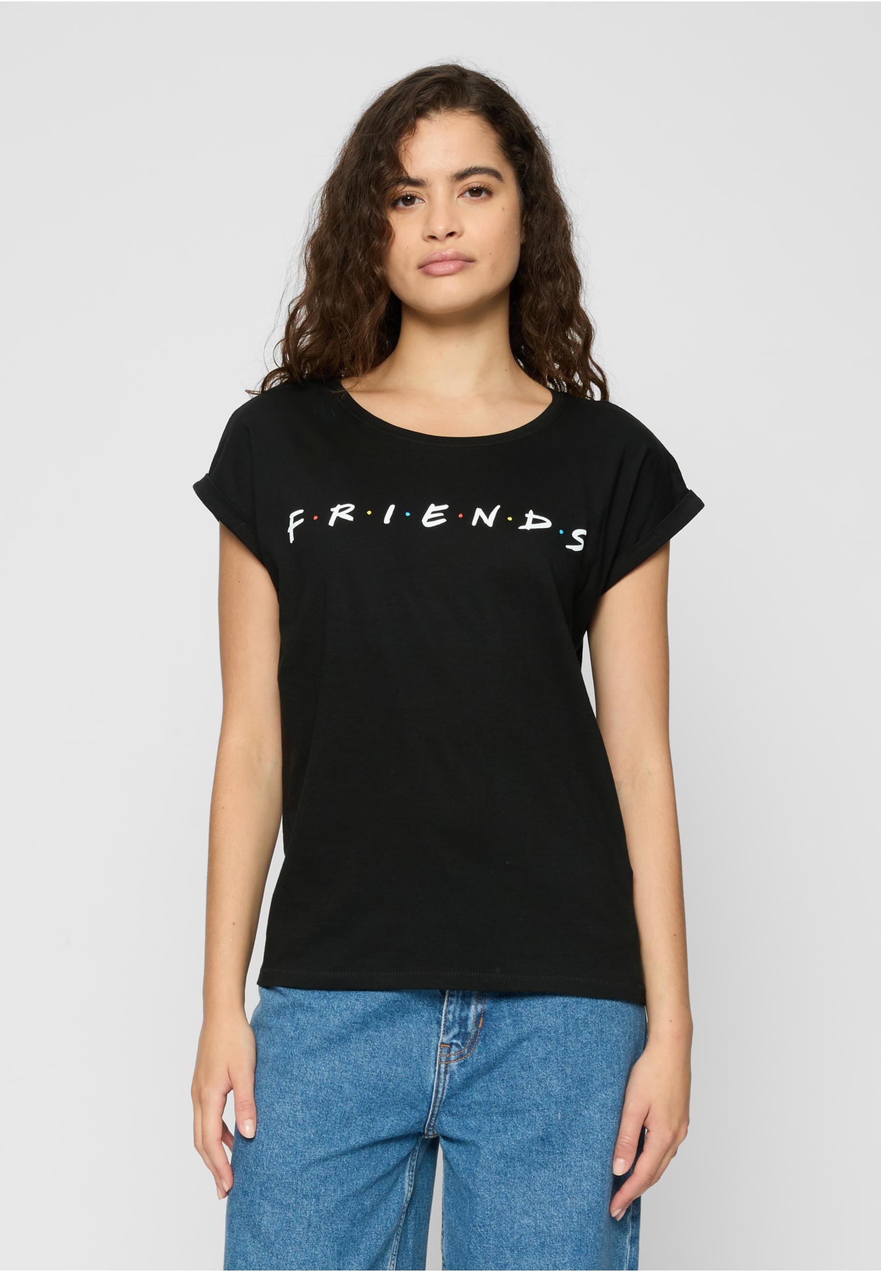 Merchcode Kurzarmshirt »Merchcode Damen Ladies Friends Logo Tee«, (1 tlg.)
