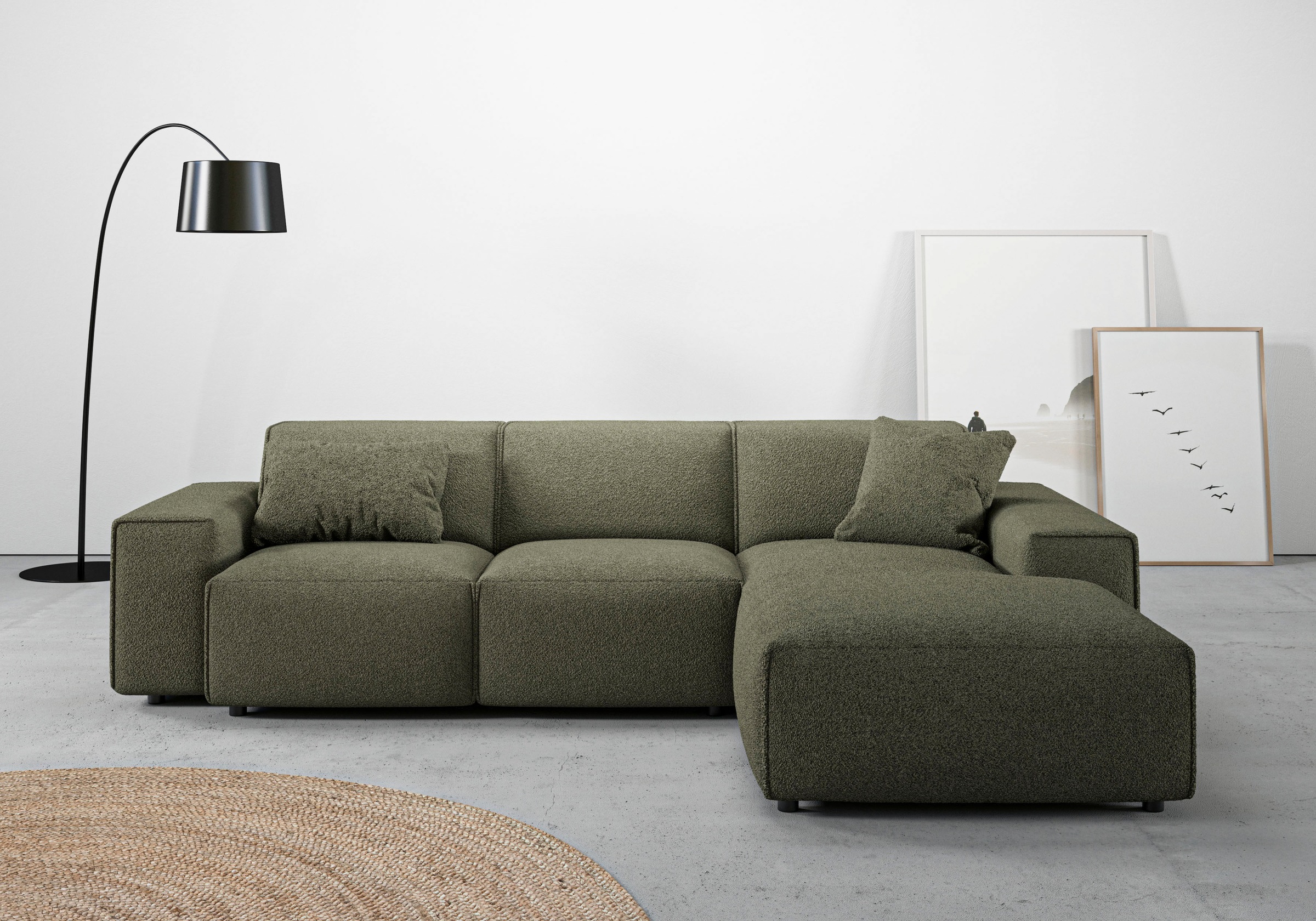 andas Ecksofa "Glimminge L-Form auch in Breitcord, Feincord + Easy care-Bez günstig online kaufen