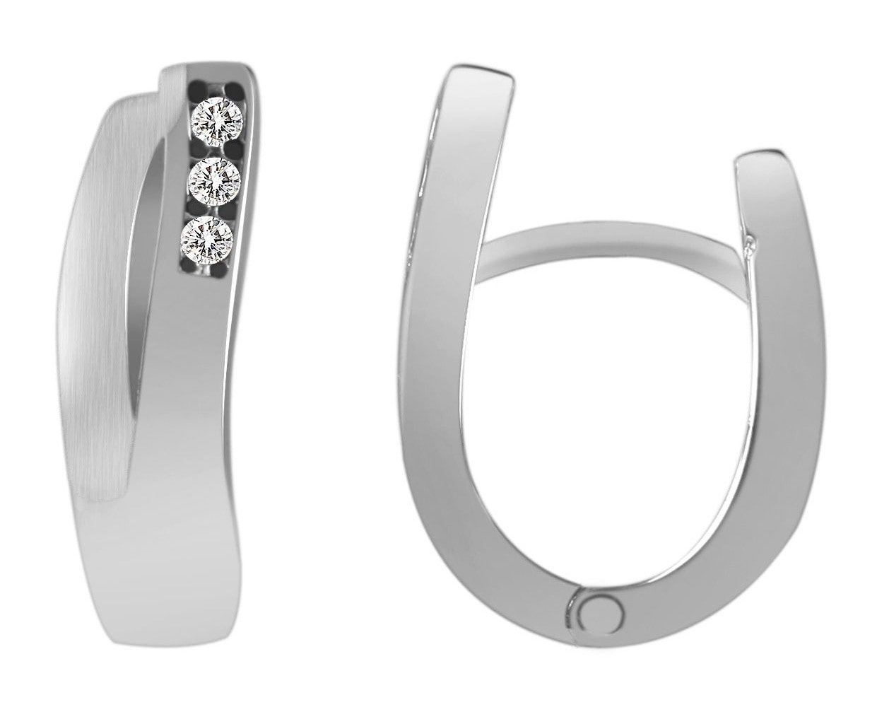 Adelia´s Klappcreolen »Damen Ohrringe – Klappcreole aus 925 Silber« Ideal als Geschenk für besondere Anlässe