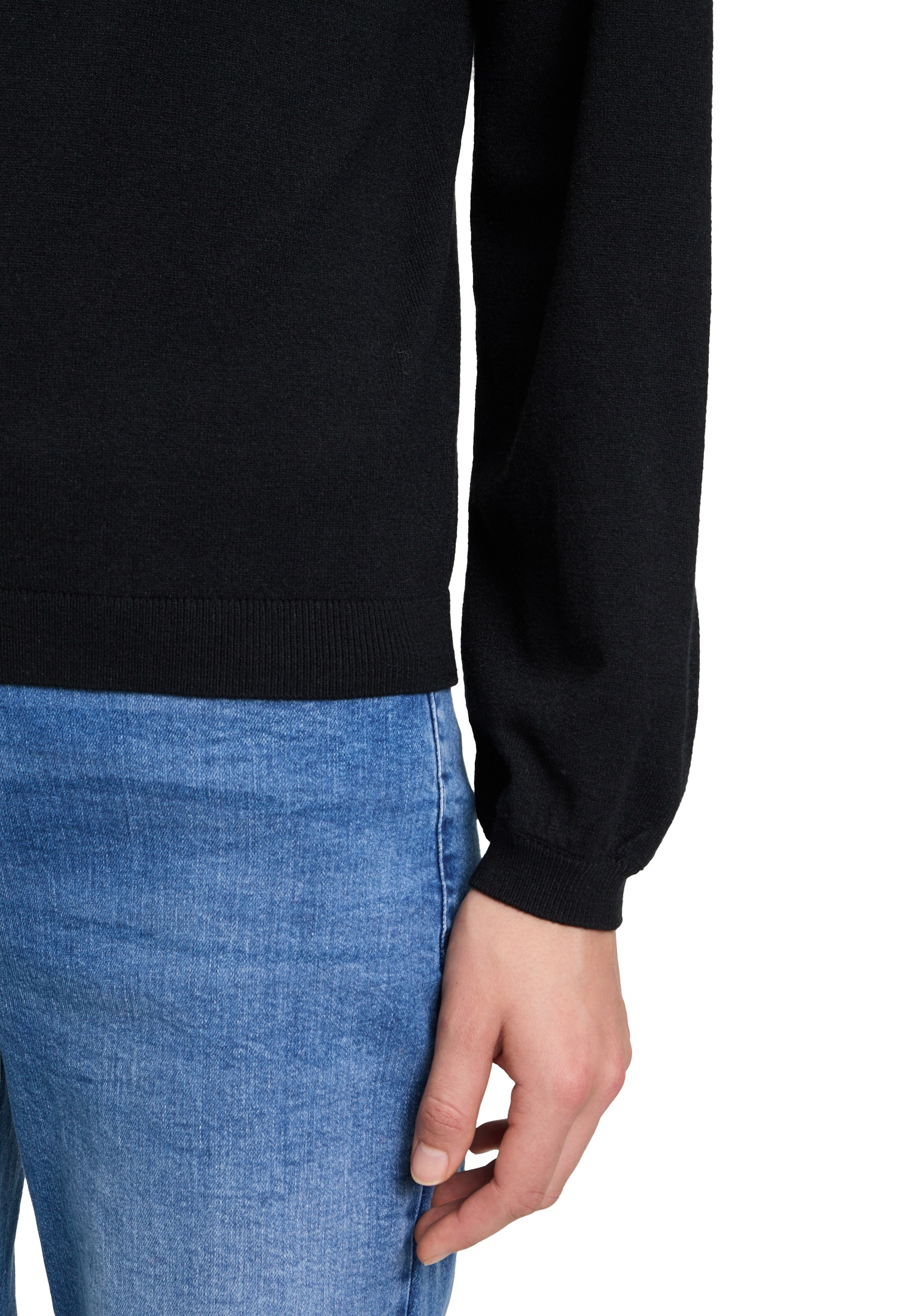 Cartoon Strickpullover »Cartoon Damen Strickpullover mit Rüschen«, (1 tlg.), Rüschen