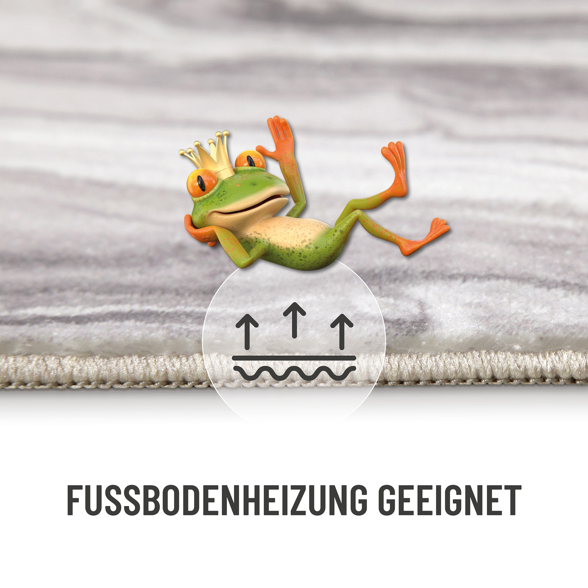 Wecon home Badematte »Jani«, Marmor Design, waschbar, rutschfest, schnell trocknend, Badteppich