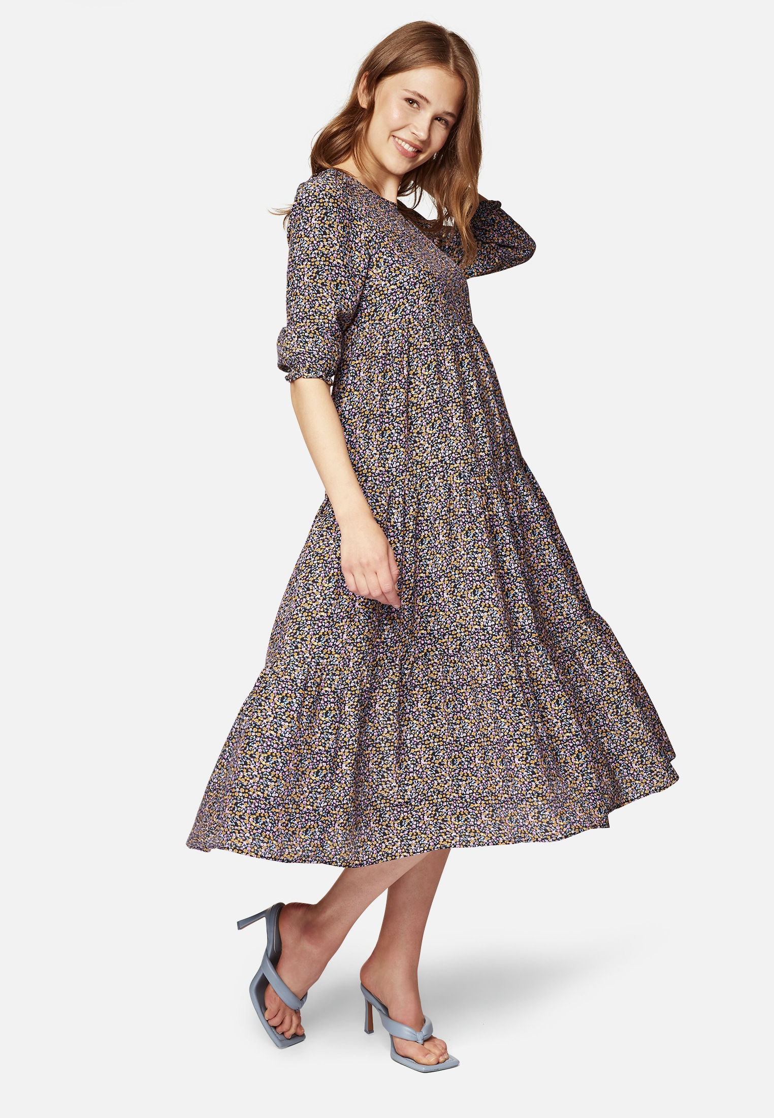 Mavi Maxikleid »LONG DRESS«, Floraler Print