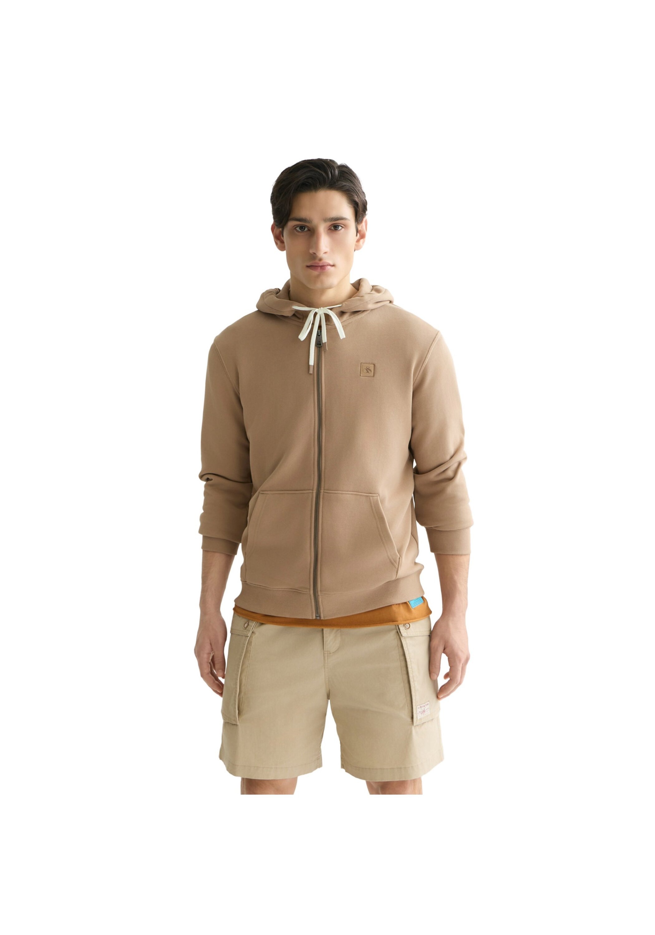 Thumbnail - Scotch & Soda Sweatshirt "Sweatjacke Logo Badge Zipthrough Hoodie 1er Pack", 1