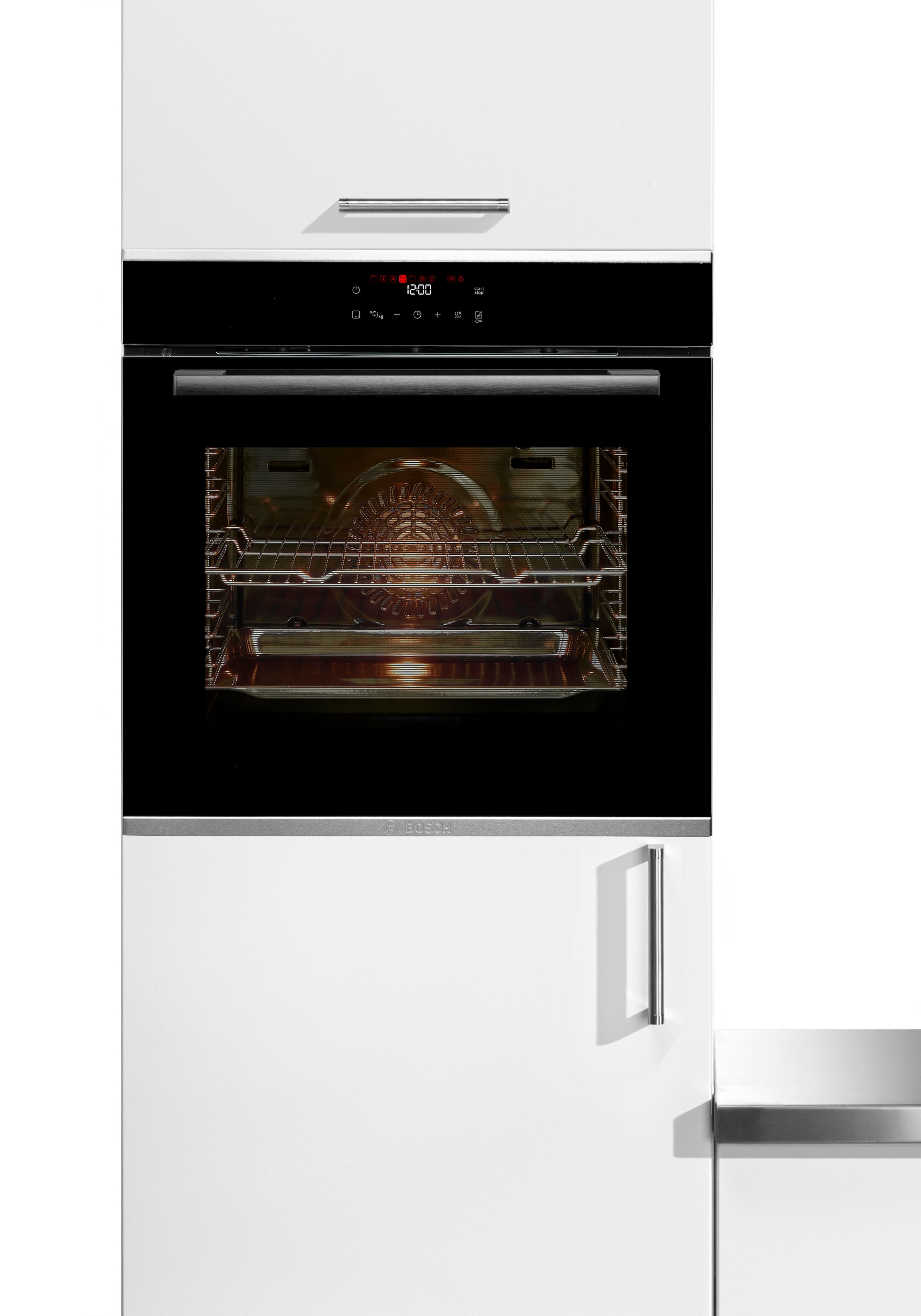 BOSCH Pyrolyse Backofen Serie 4 »HBA272BB3« mit Teleskopauszug nachrüstbar Air Fry für knusprige Lebensmittel & automatische Selbstreinigung