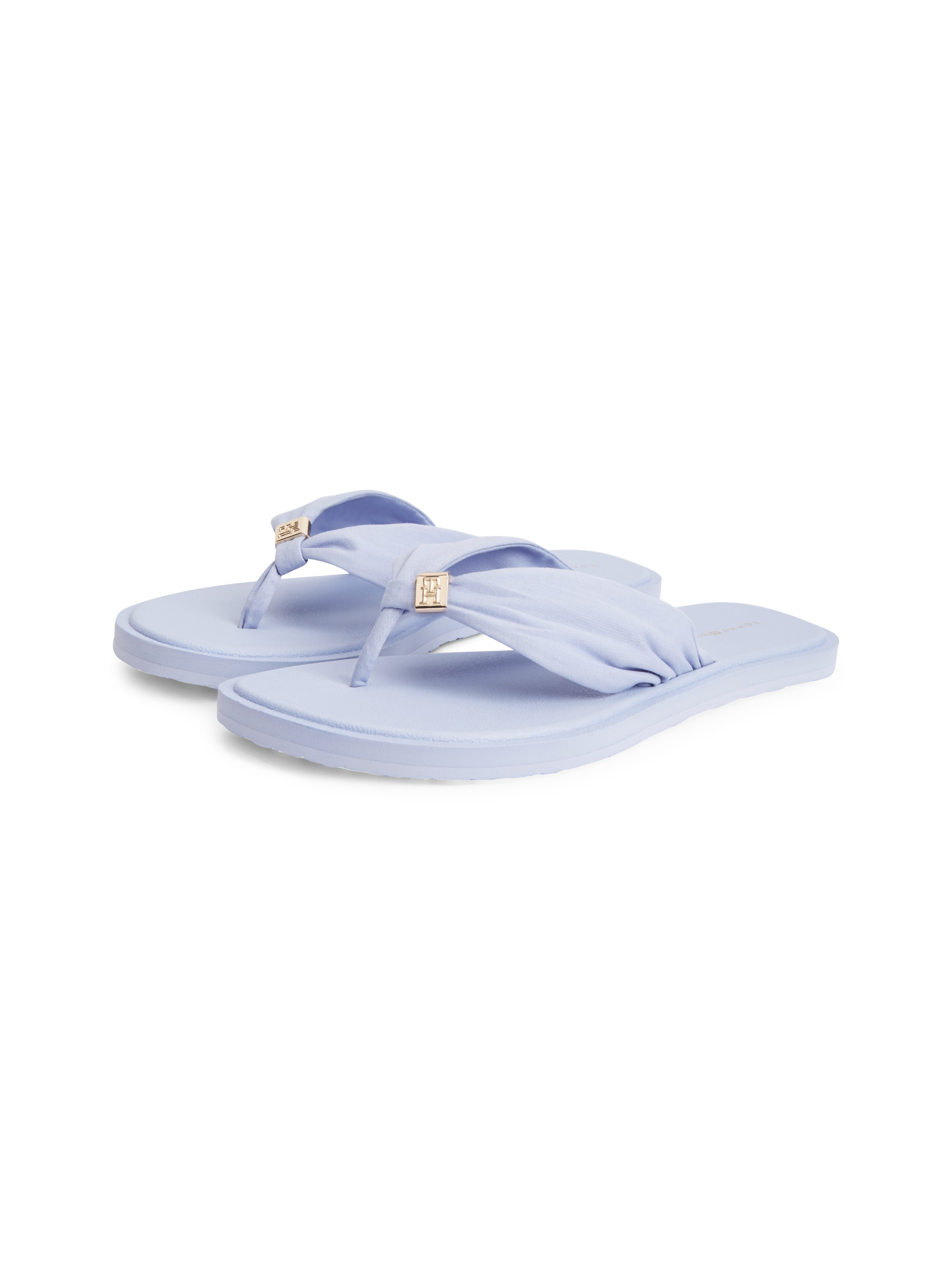 Tommy Hilfiger Zehentrenner "TH SCANDI SOFT SUMMER SANDAL" Sommerschuh, Strandschuh mit Schmuckelement