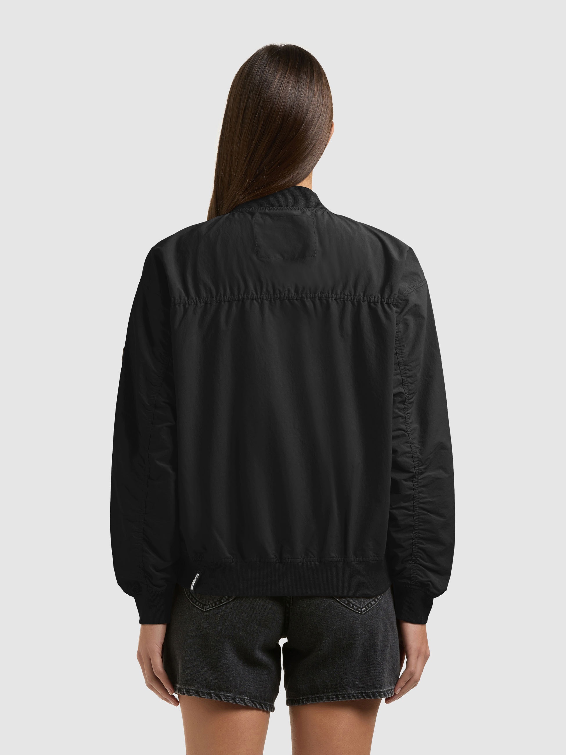 Blouson KHUJO "FACEE", Damen, Gr. S, schwarz, Web, 100% Nylon, unifarben, regular fit, eingesetzt Rippbündchen, Jacken Blouson 3