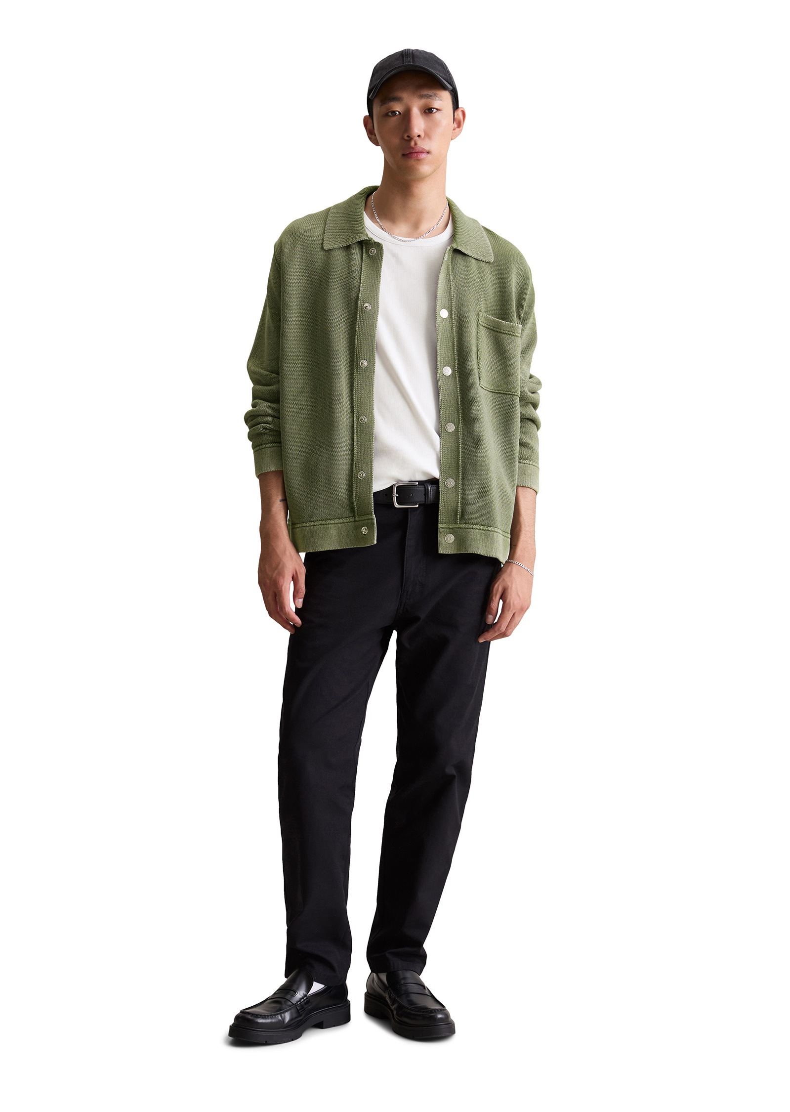 Marc O'Polo DENIM Cardigan »in Jeansjacken-Optik«