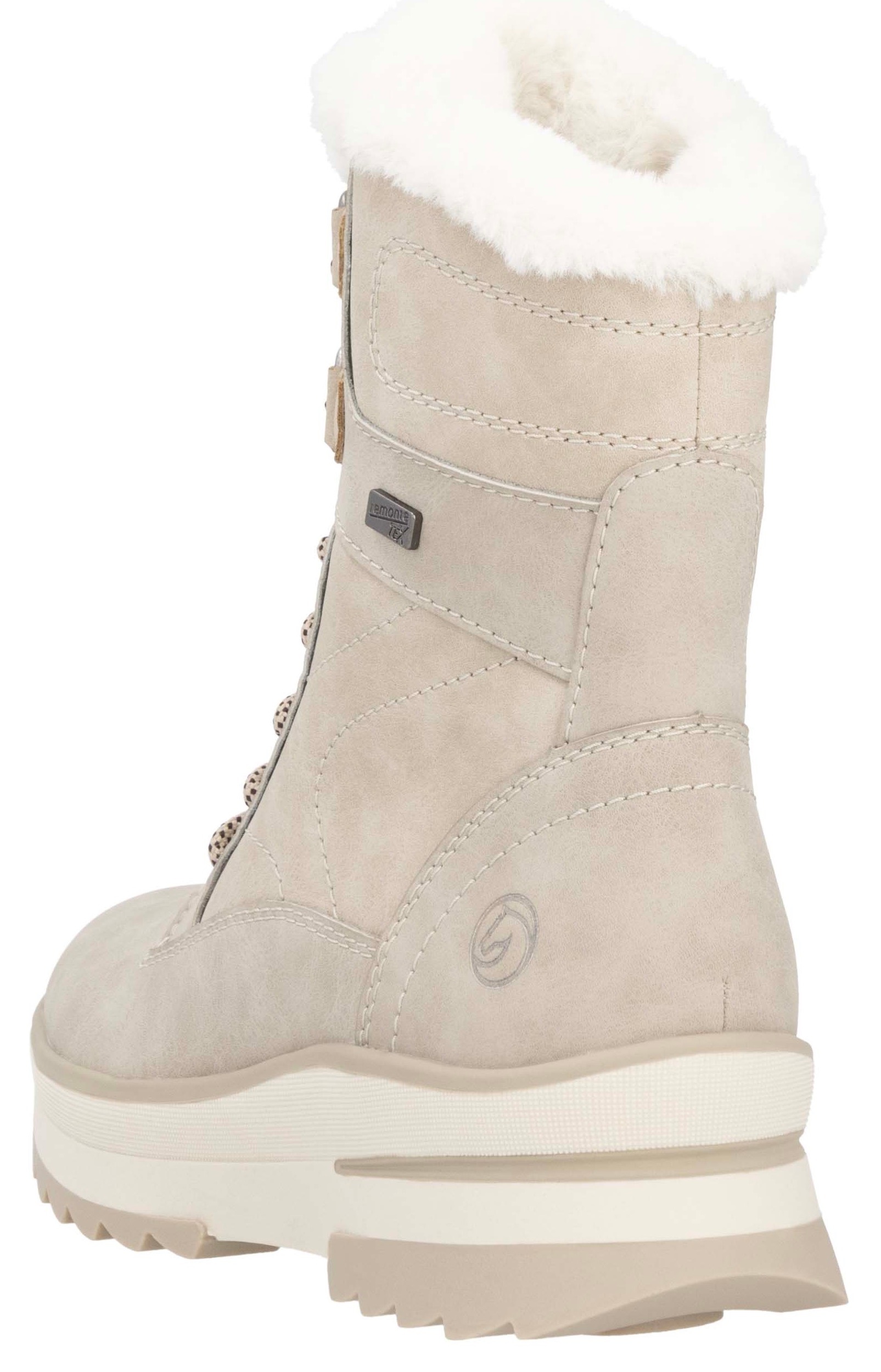 Remonte Winterboots, Keilabsatz, Plateau, Winterboots mit wasserabweisender TEX-Membran