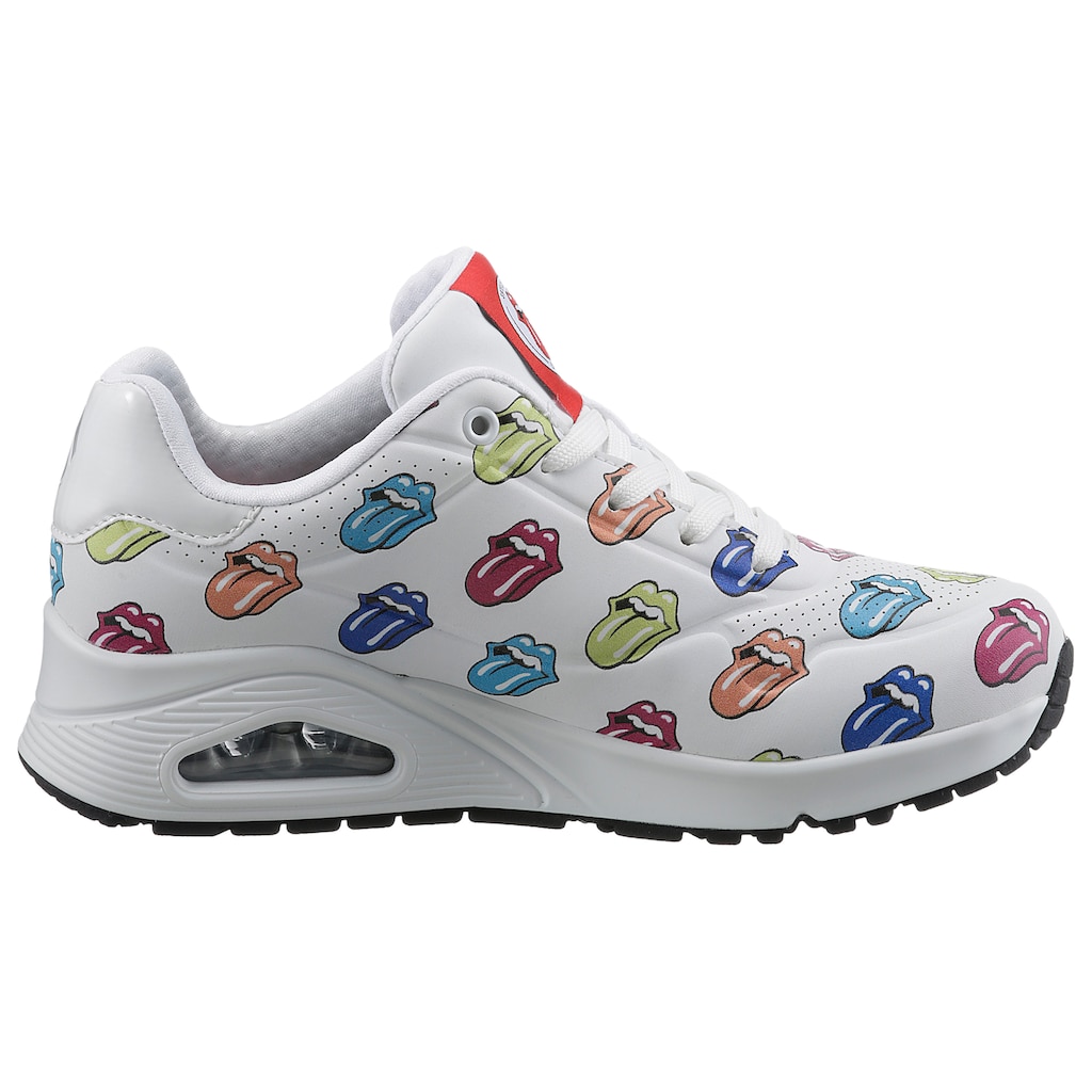 Skechers Sneaker »UNO - SAY IT LOUD«, mit coolem Print, Freizeitschuh, Halbschuh, Schnürschuh