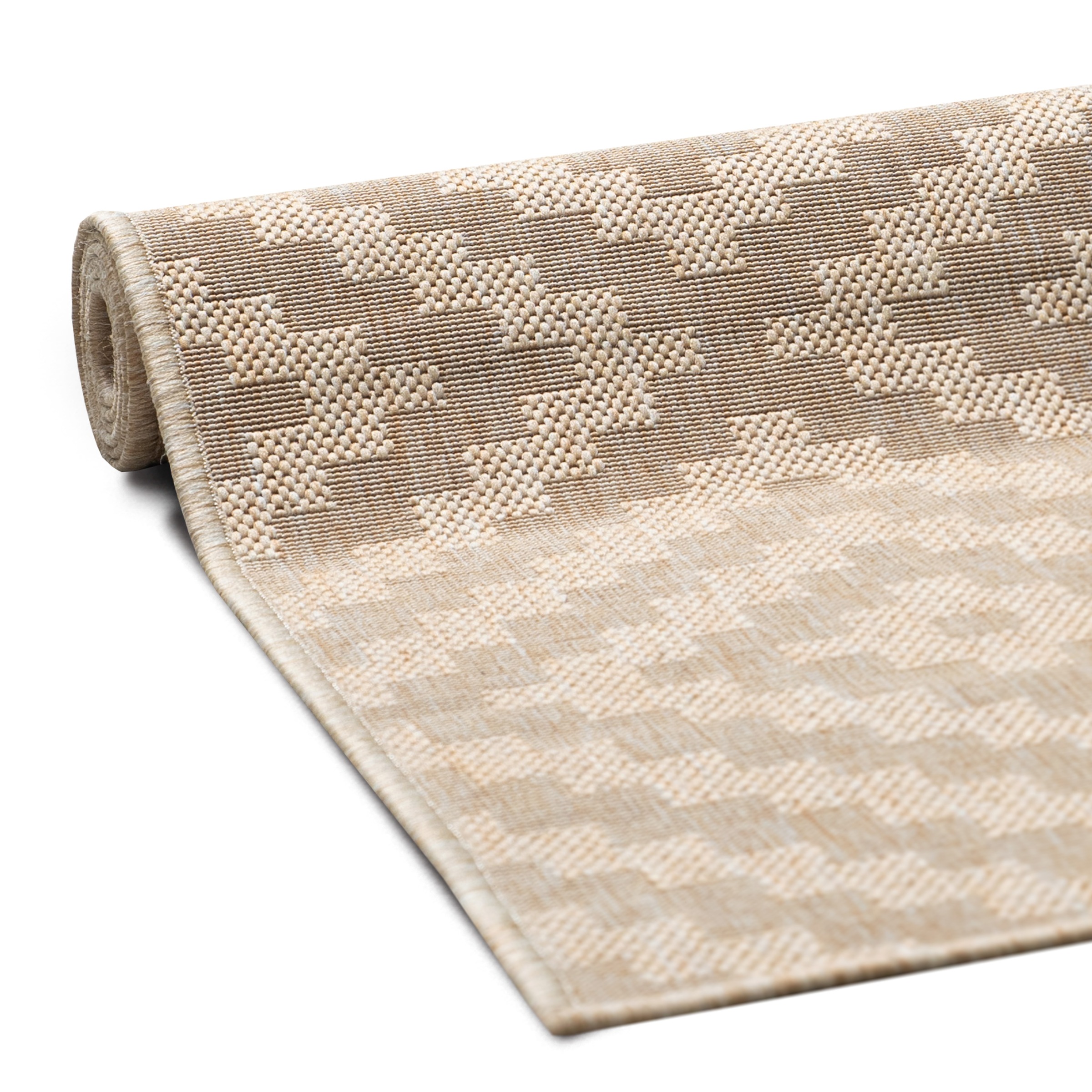 my home Teppich »Cordoba auch als Läufer erhältlich«, rechteckig, 3 mm Höhe, In- und Outdoor geeignet, Sisal-Optik, Wetterfest & UV-beständig, Boho