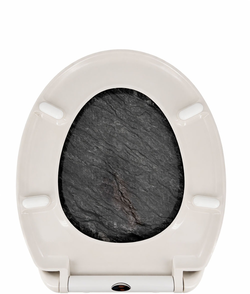 welltime WC-Sitz »Classic Decor« Kratzfester Duroplast Klo-Sitz mit Absenkautomatik & Schnellverschluss