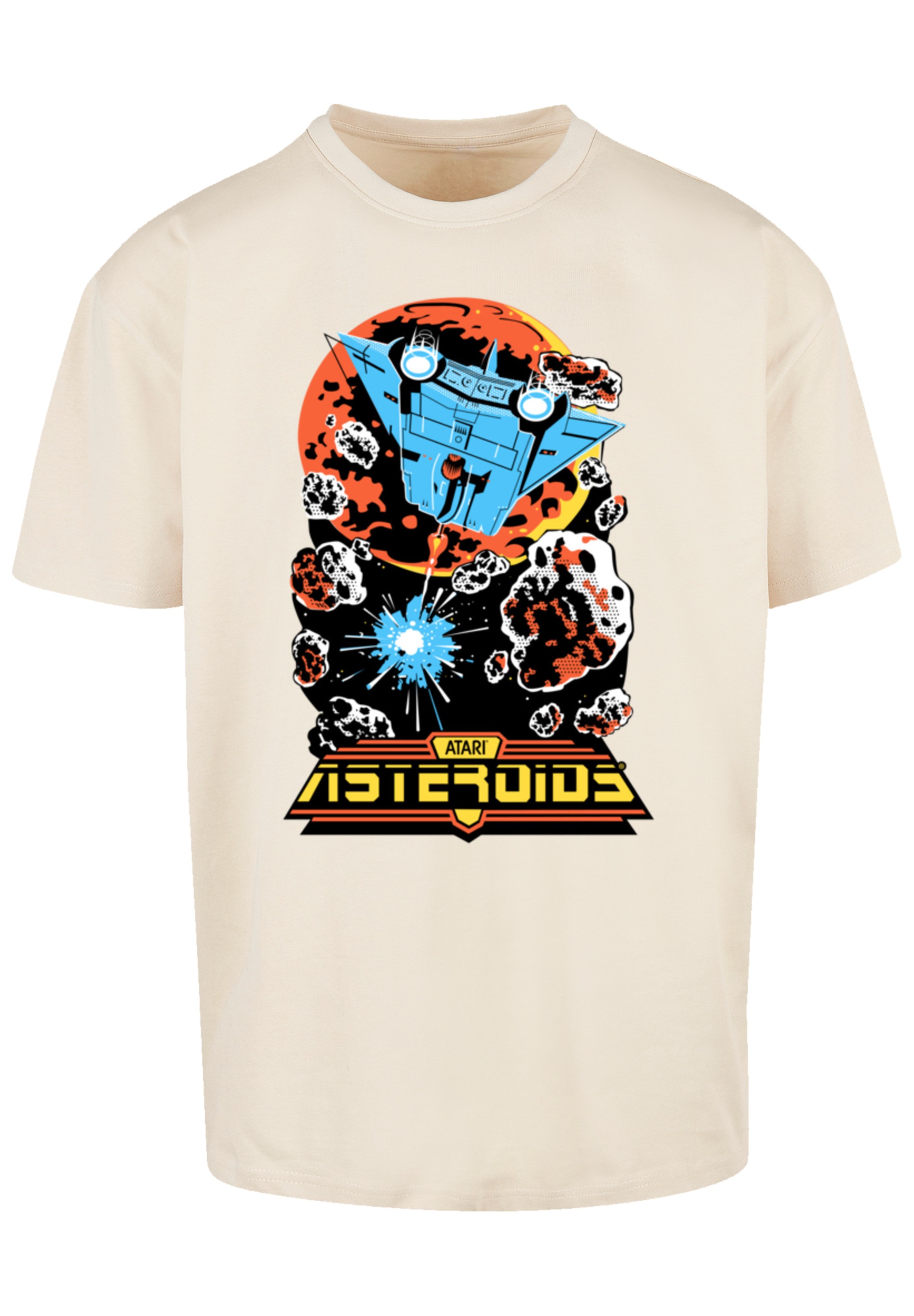 F4NT4STIC T-Shirt »Asteroids Vintage Atari Retro Gaming«, Premium Qualität