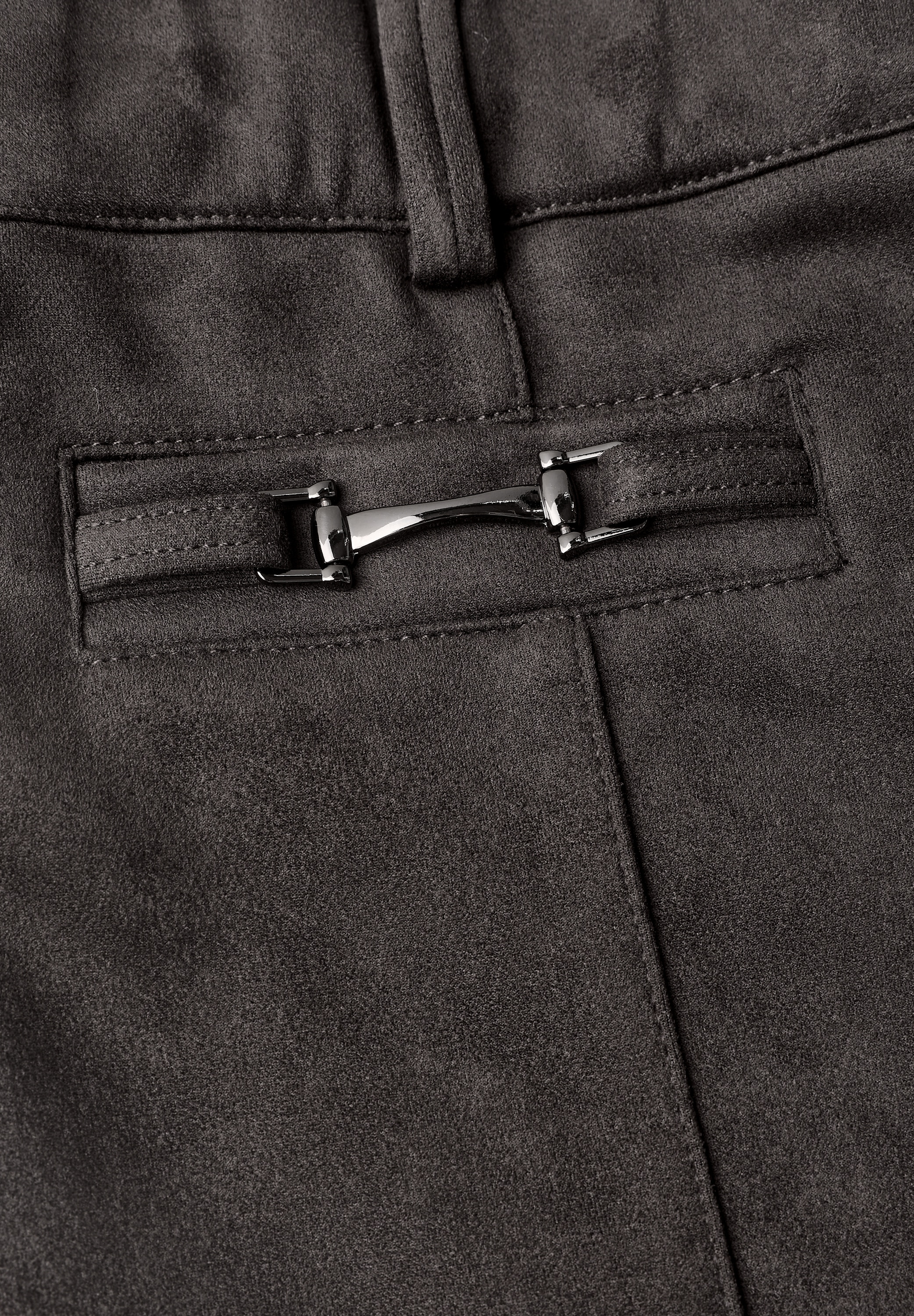 STREET ONE Bootcuthose »Style Blaire«  Velourshose im Slim Fit