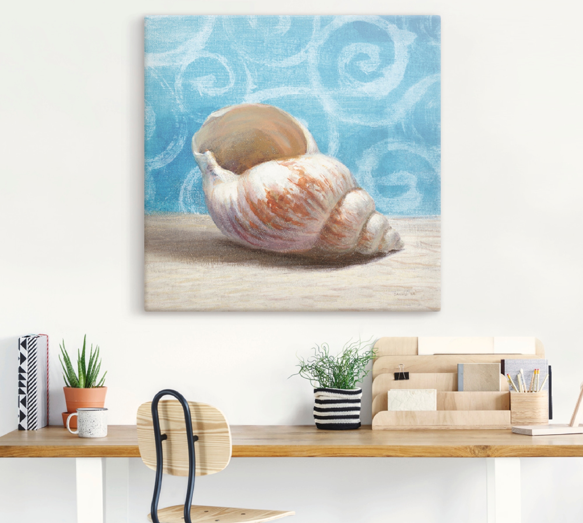 Artland Leinwandbild »Geschenke aus dem Meer I«, Wassertiere, (1 St.), auf Keilrahmen gespannt