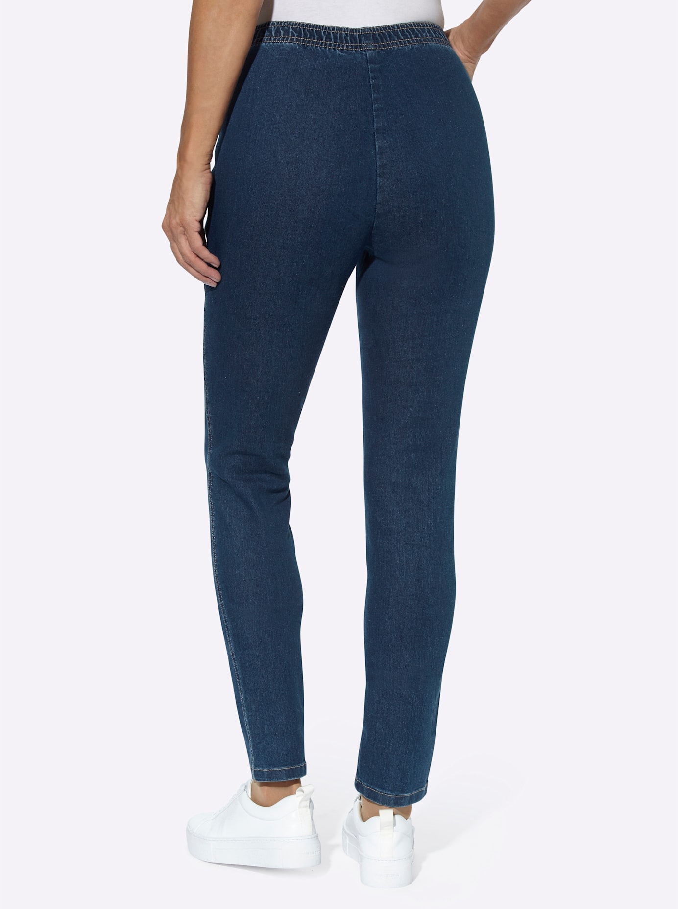 Jean Élastique Femme Classic Basics Bleu Foncé 44 3