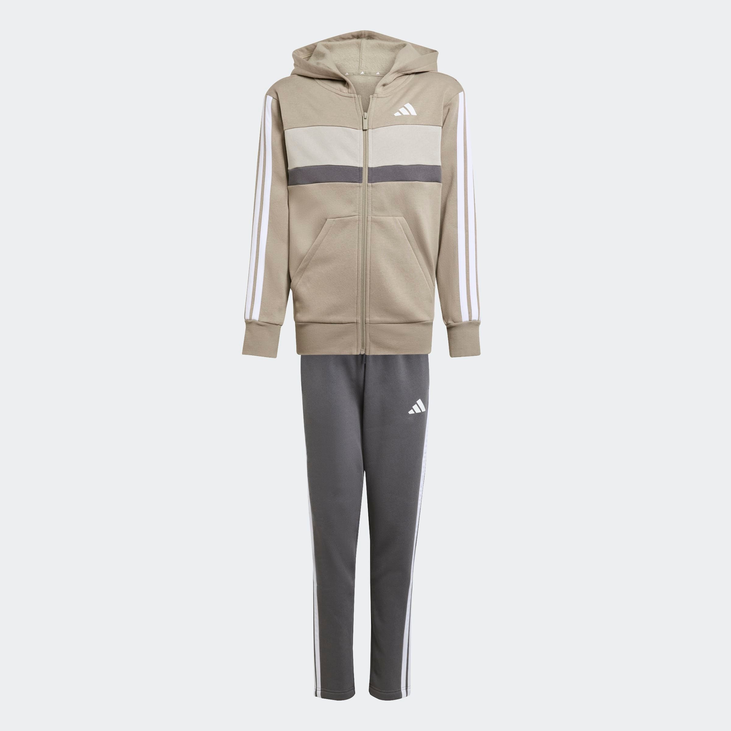 adidas Sportswear Trainingsanzug »SEASONAL ESSENTIALS TIBERIO 3-STREIFEN KIDS« 2 Stk.