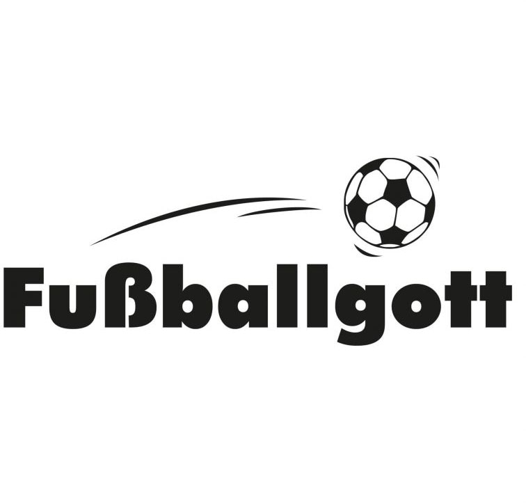 (1 Wandtattoo BAUR Fußballgott«, St.) »Fußball Wall-Art Aufkleber | kaufen