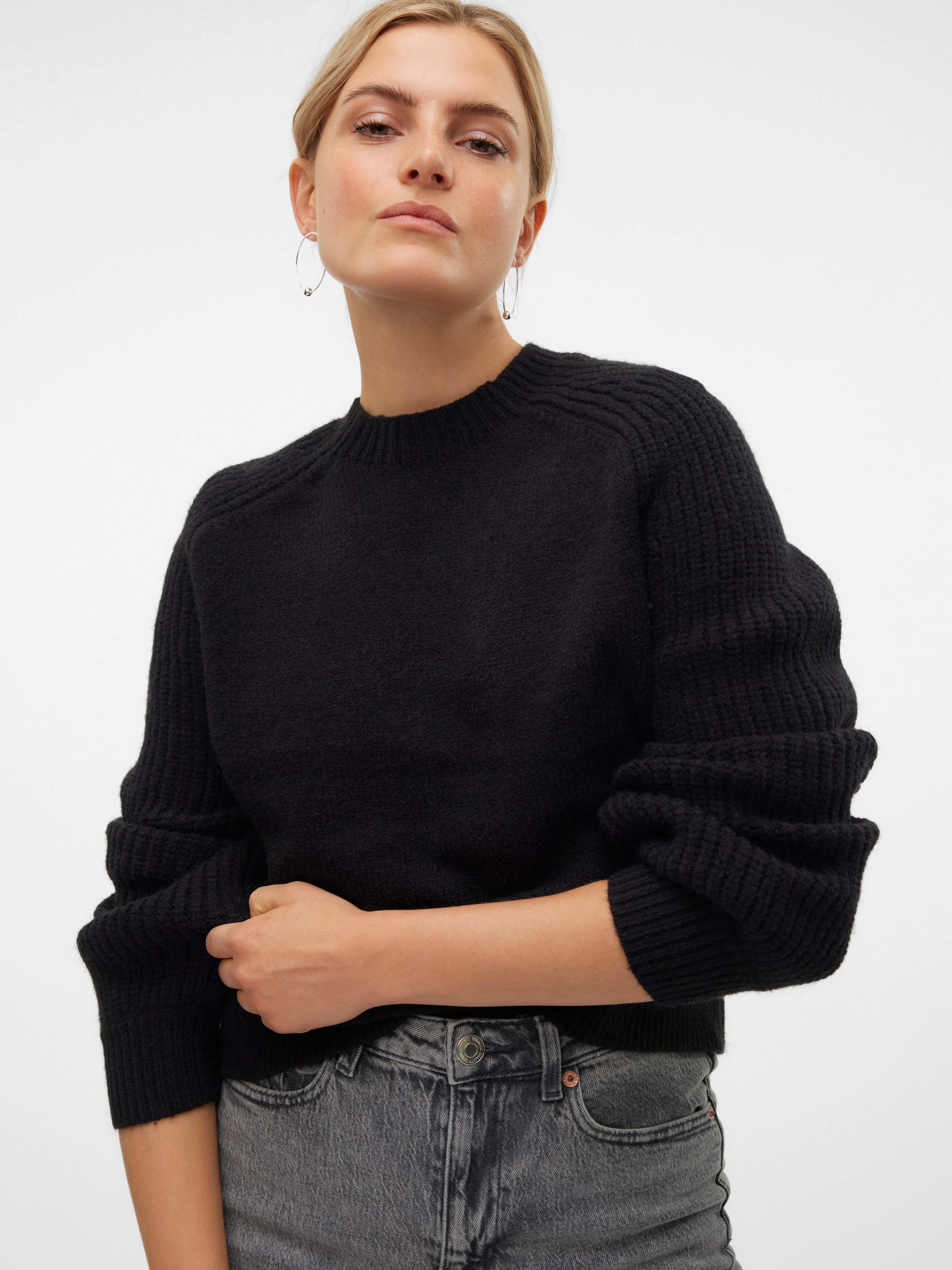 Vero Moda Rundhalspullover »VMENYA LS O-NECK PULLOVER BOO«