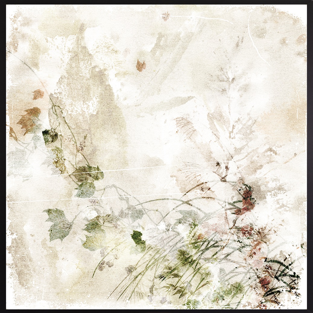 queence Leinwandbild »Floral«, (1 St.), mit einem Schattenfugenrahmen veredelt