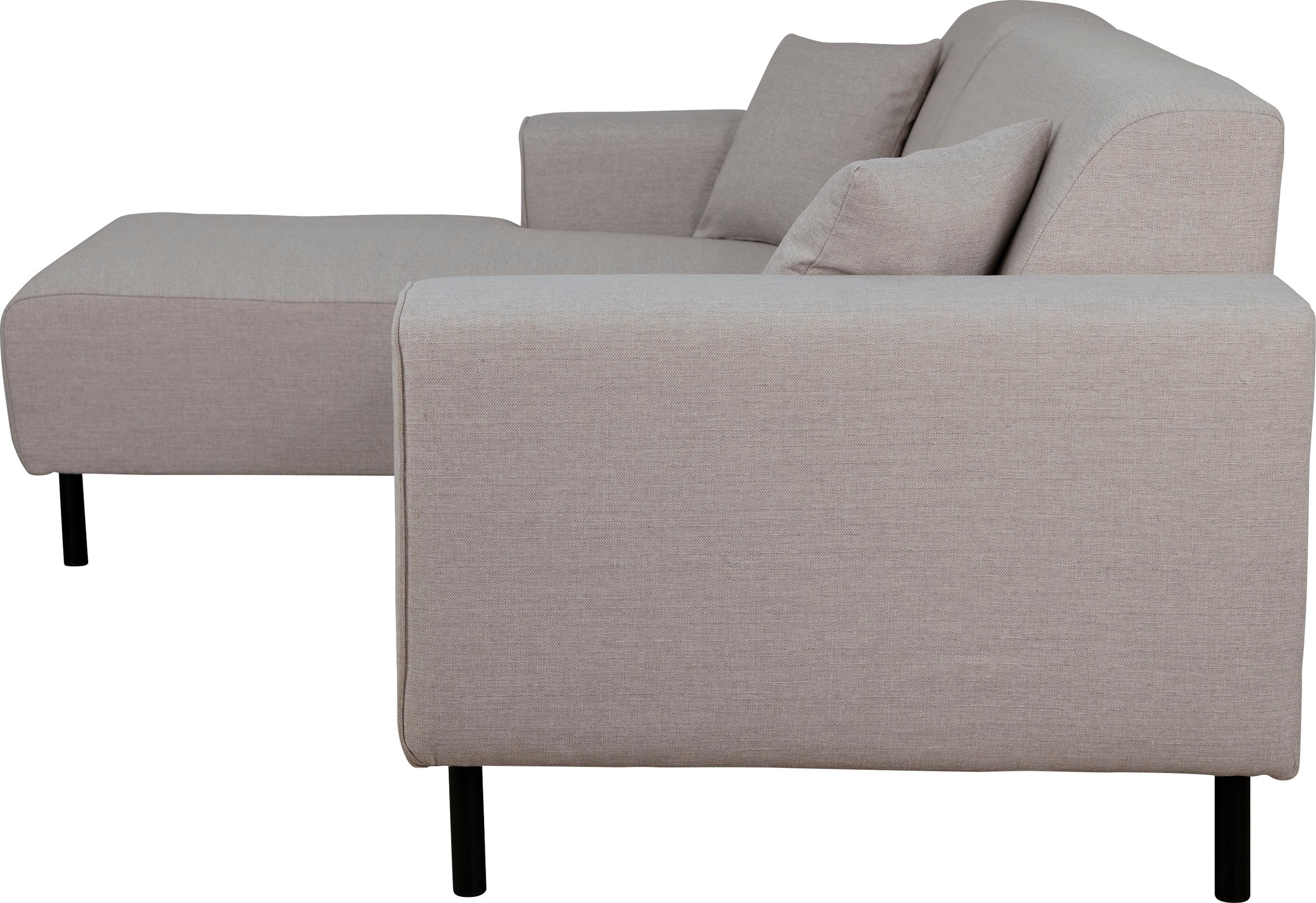 Home affaire Ecksofa »ARROS L-Form mit Wellenunterfederung, Maße B/T/H: 235/163/81 cm«, incl. Zierkissen, mit Recamiere rechts/links bestellbar, auch in Cord