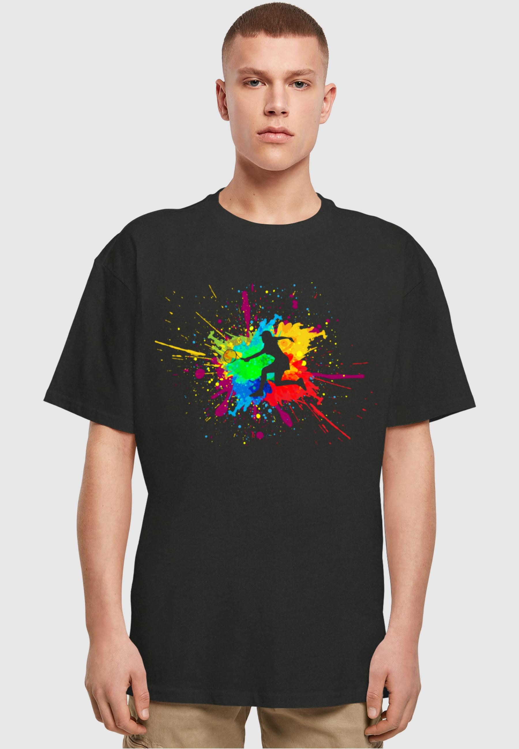 Thumbnail - Merchcode T-Shirt "Merchcode Herren Color Splash Player Heavy Oversized Tee", (1 tlg.)