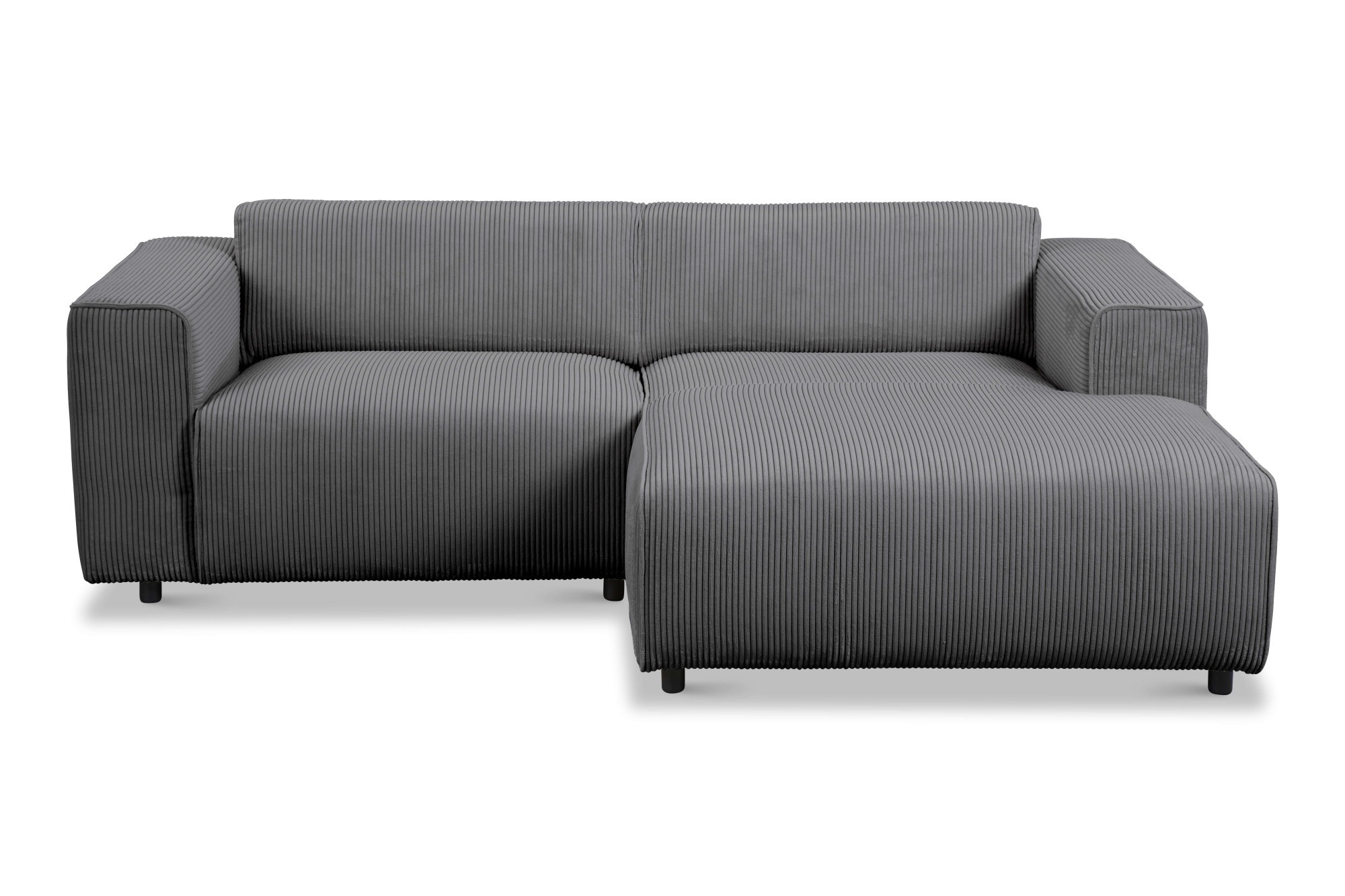 Home affaire Ecksofa "Noord mit Kedernaht, Breite 234 cm, L-Form" Cord, Str günstig online kaufen