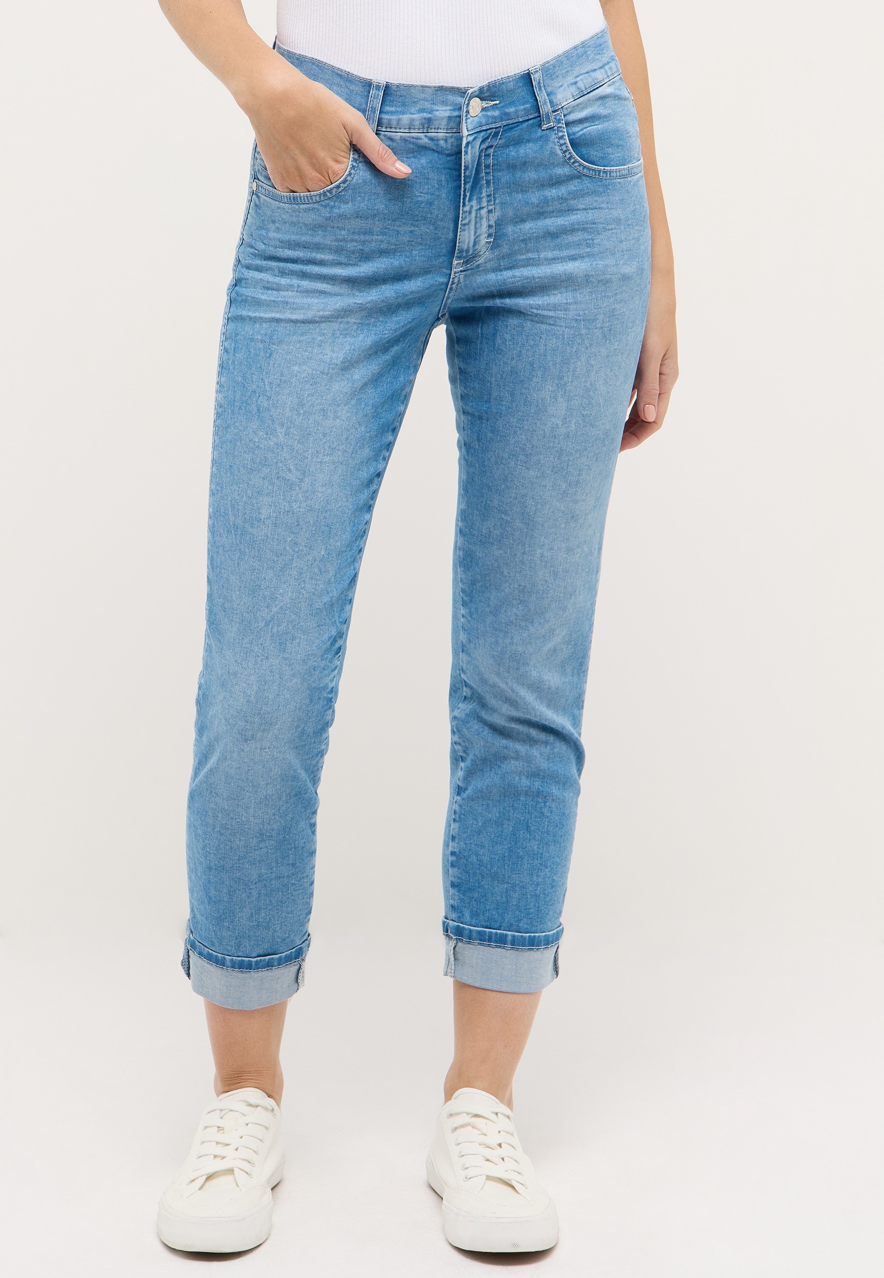ANGELS 5-Pocket-Jeans »DARLEEN CROP TU RIBBON«