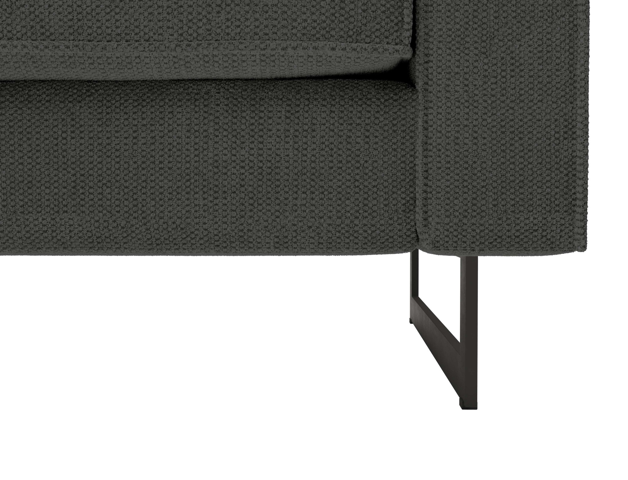 Places of Style Ecksofa »Pinto, 250/290 cm, langer Schenkel, XXL, Ottomane«, Cord, Feincord, Luxus-Microfaser Leder und Chenille