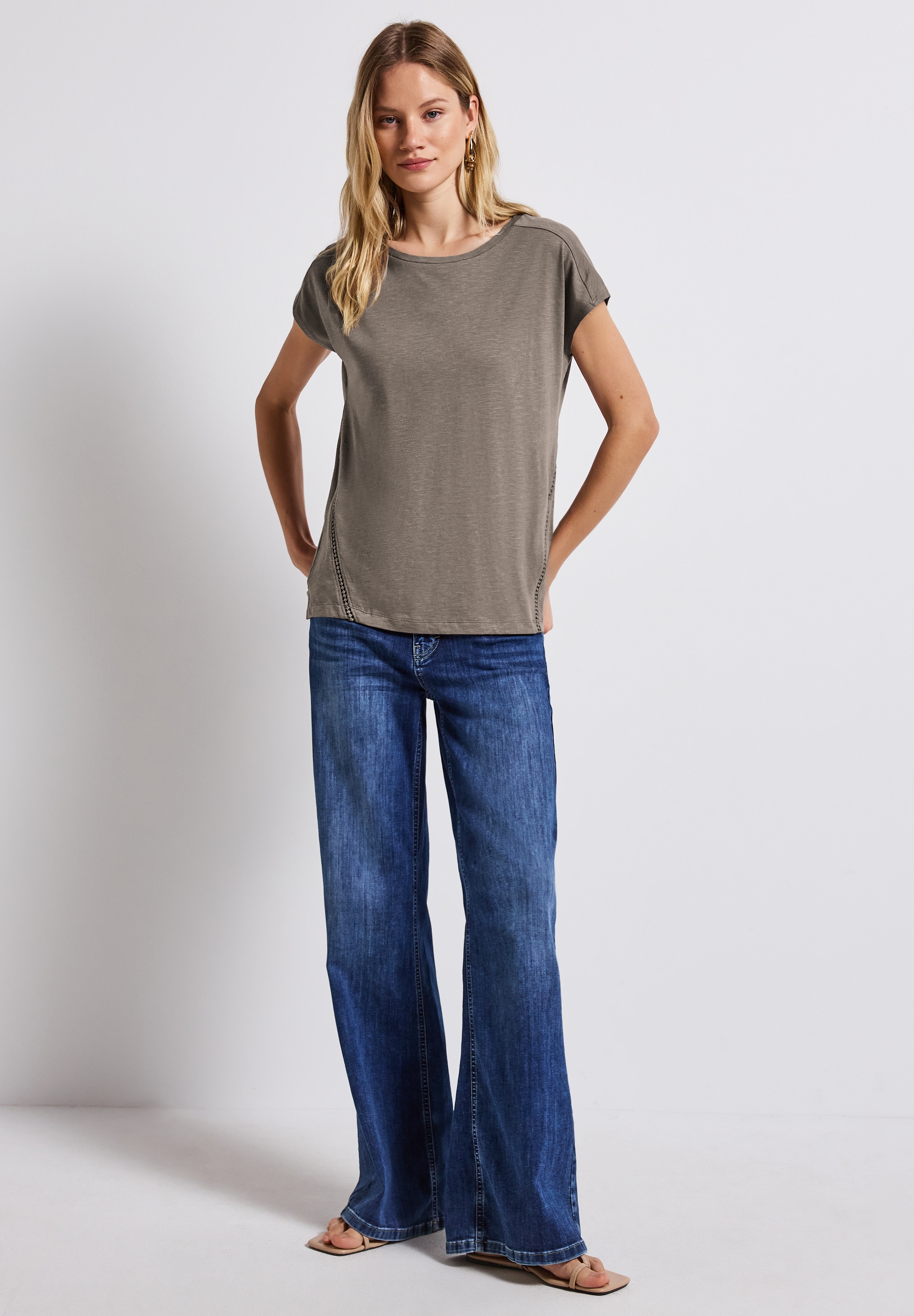 STREET ONE T-Shirt, im soften Baumwoll-Mix