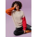 Aniston CASUAL Strickpullover, im trendigen Colorblocking