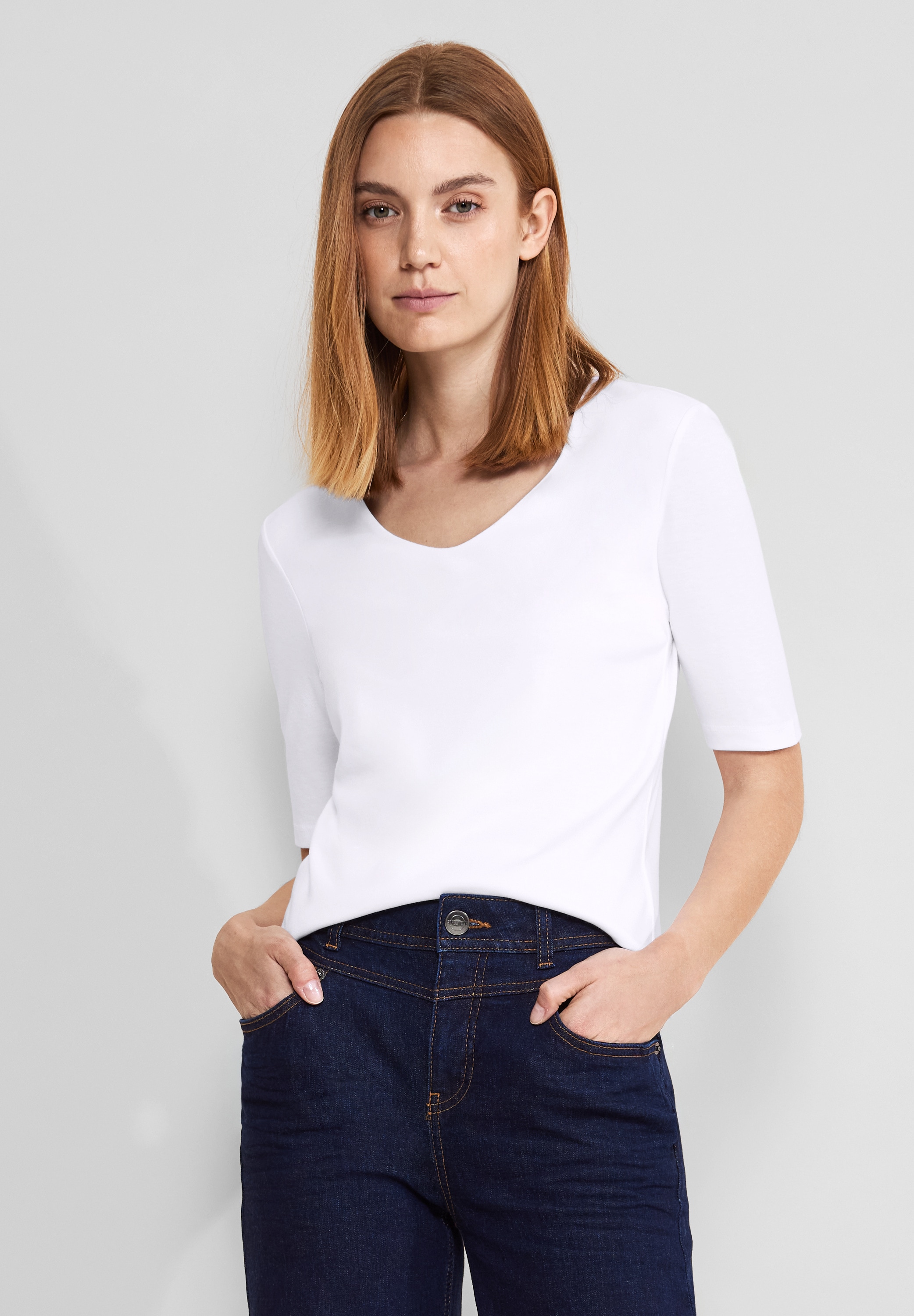 STREET ONE T-Shirt, im soften Baumwoll-Mix