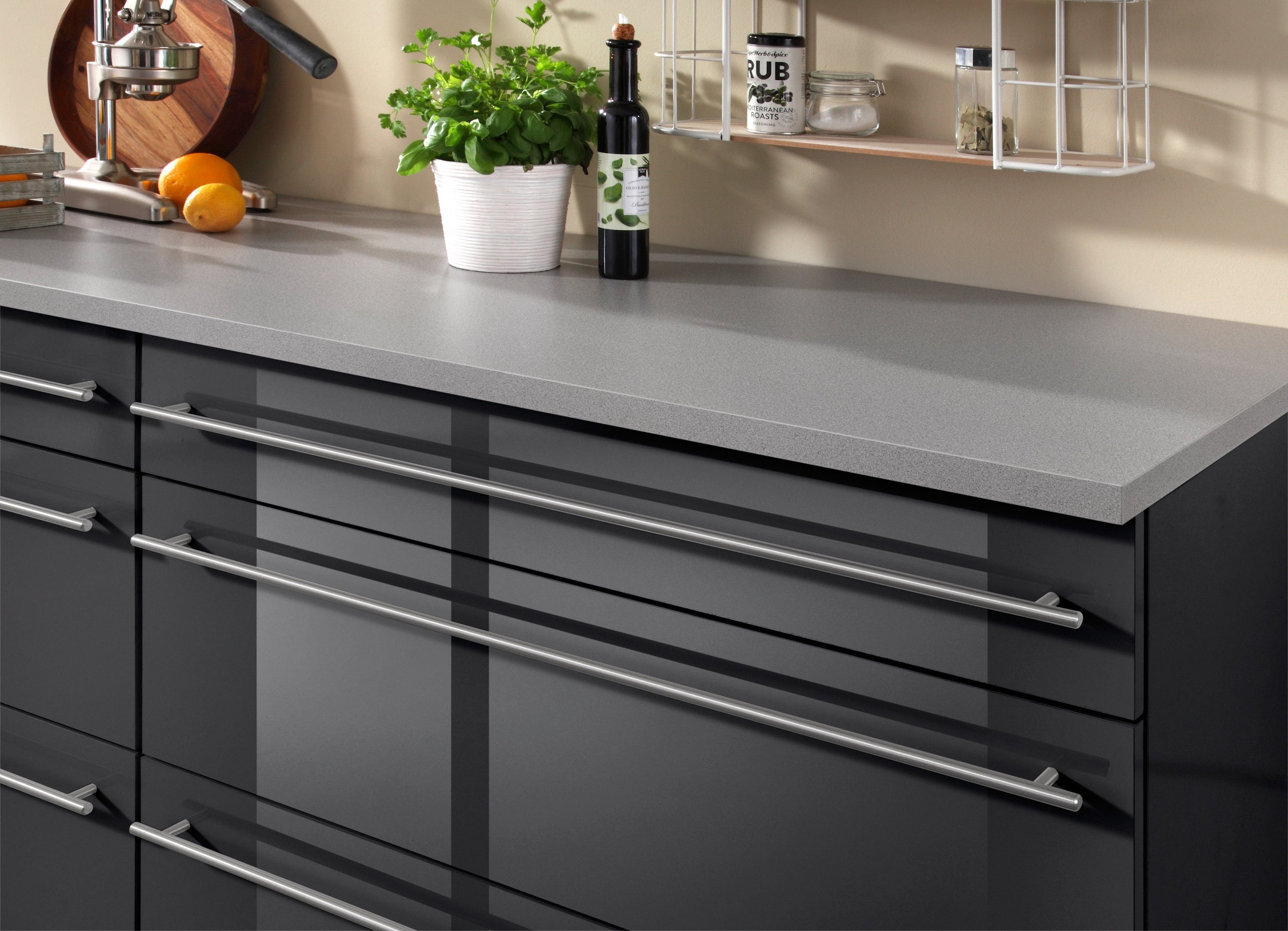 wiho Küchen Küche »Chicago« ohne E-Geräte, Gesamtbreite 180 cm