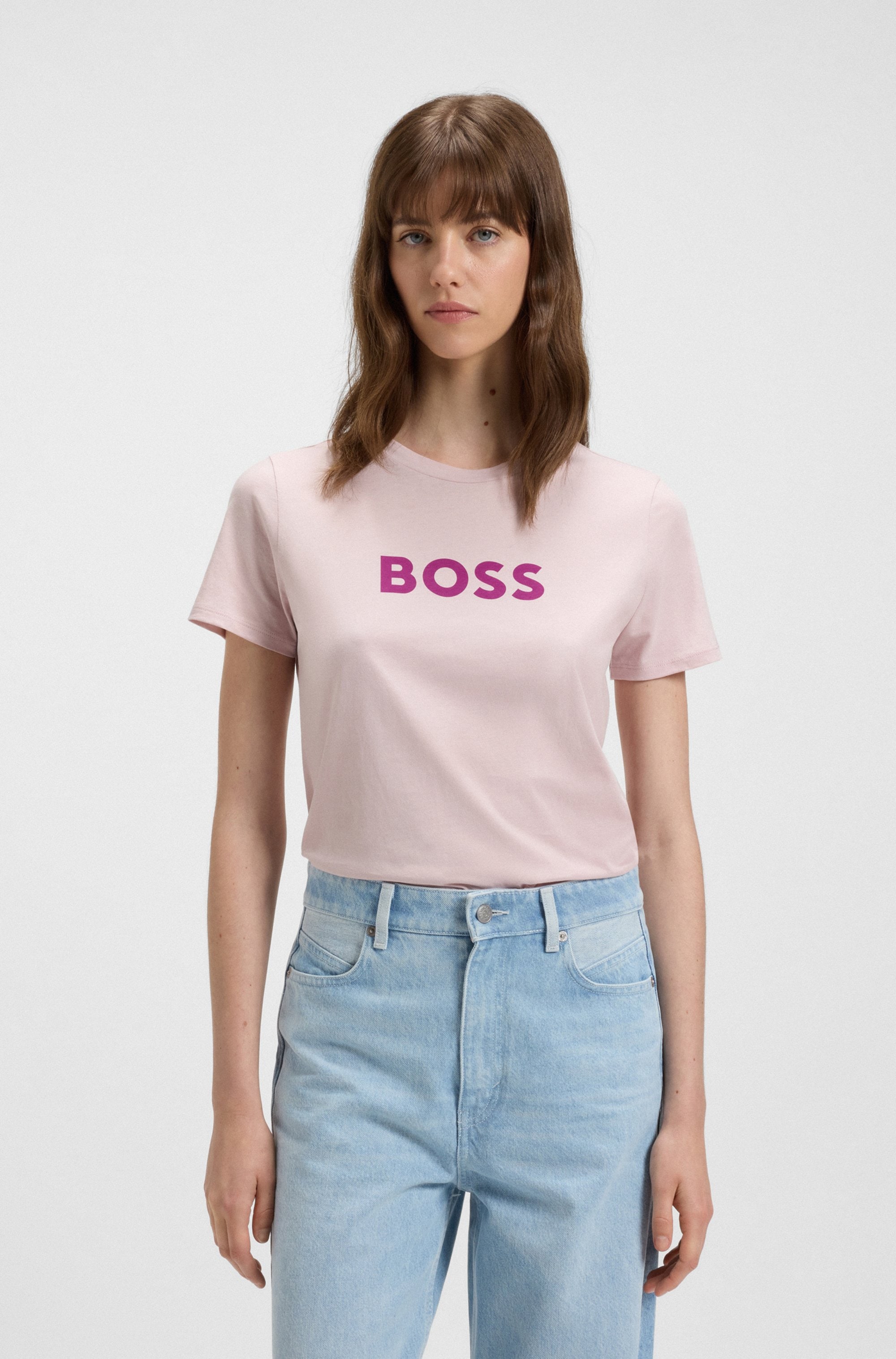 BOSS ORANGE T-Shirt "Elogo Premium Damenmode", mit BOSS-Schriftzug günstig online kaufen