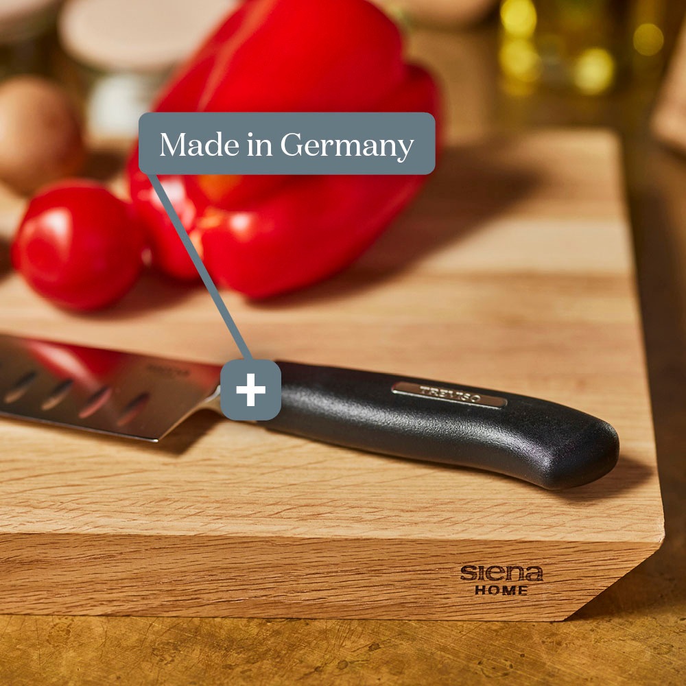 Siena Home Santokumesser »TREVISO«, (1 tlg.), asiatischer Klassiker für Gemüse und Fleisch, 18 cm