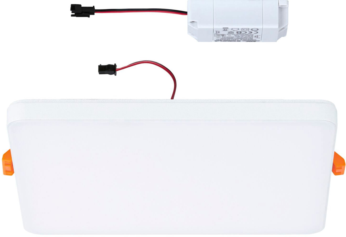 Paulmann LED Einbauleuchte »Veluna VariFit Edge IP44 eckig 160x160mm 1100lm 3000K Weiß dimmbar«, 1 flammig, LED Einbaupanel IP44 eckig 160x160mm 1100lm 3000K Weiß dimmbar