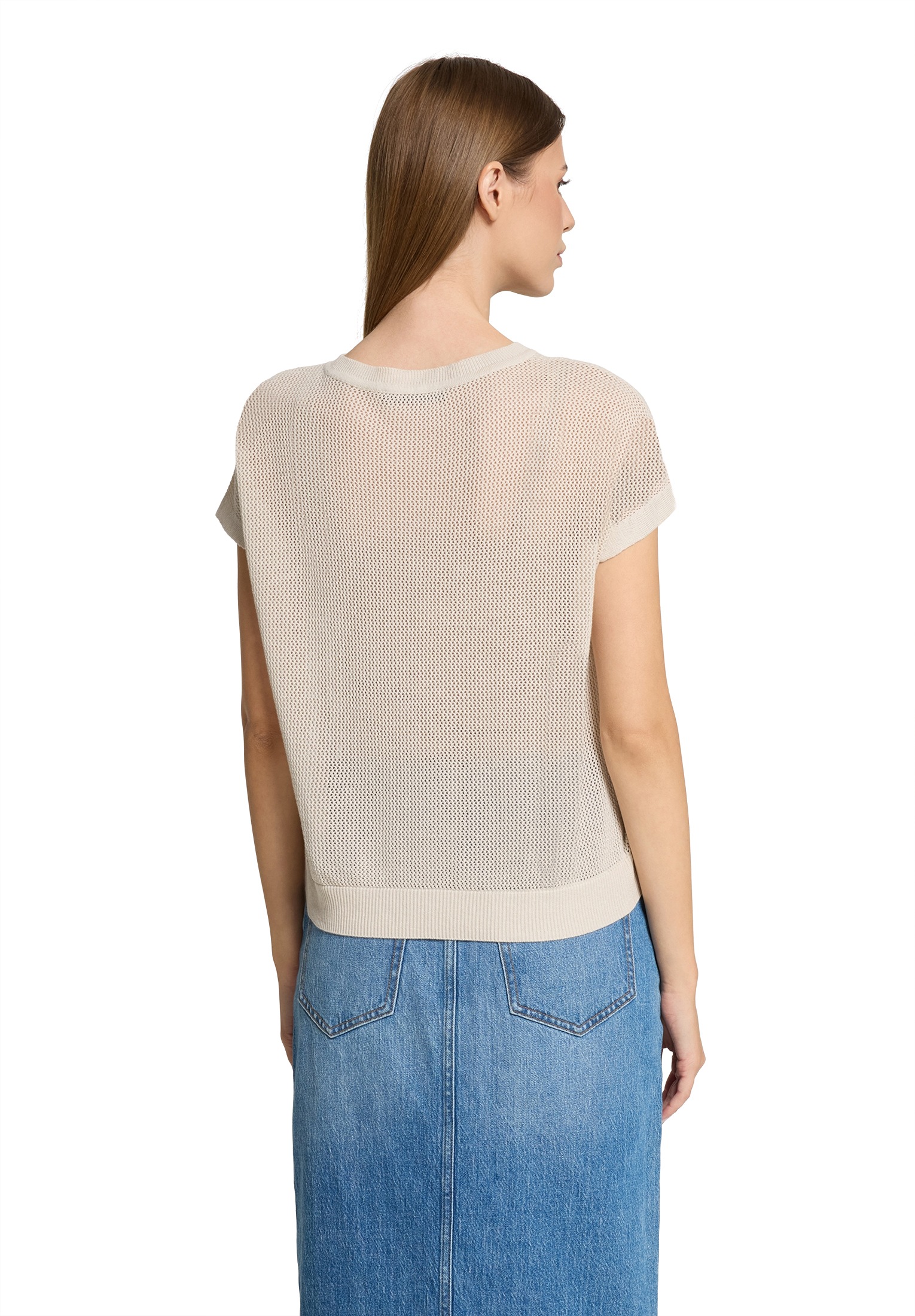 Betty Barclay Stricktop »Betty Barclay Damen Lochstrick-Pullover ohne Arm«