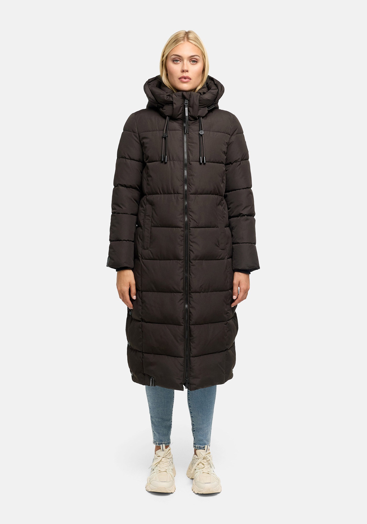 Marikoo Winterjacke "Nadeshikoo XIV" extra langer Winter Mantel gesteppt