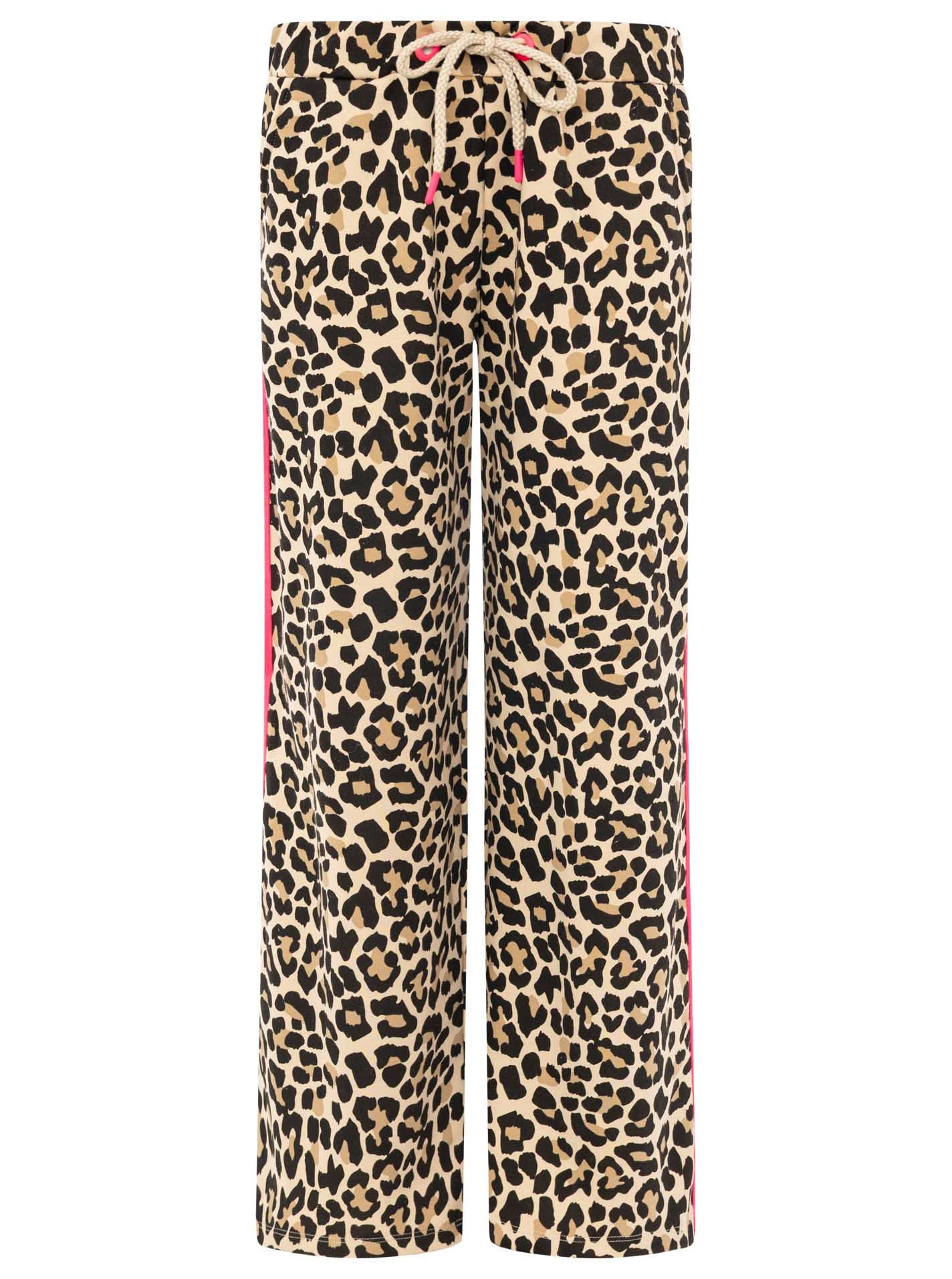 Zwillingsherz Sweathose »"Leo Stripe"«  Leomuster, pinker Seitenstreifen, Kordelzug, Taschen, gerades Bein