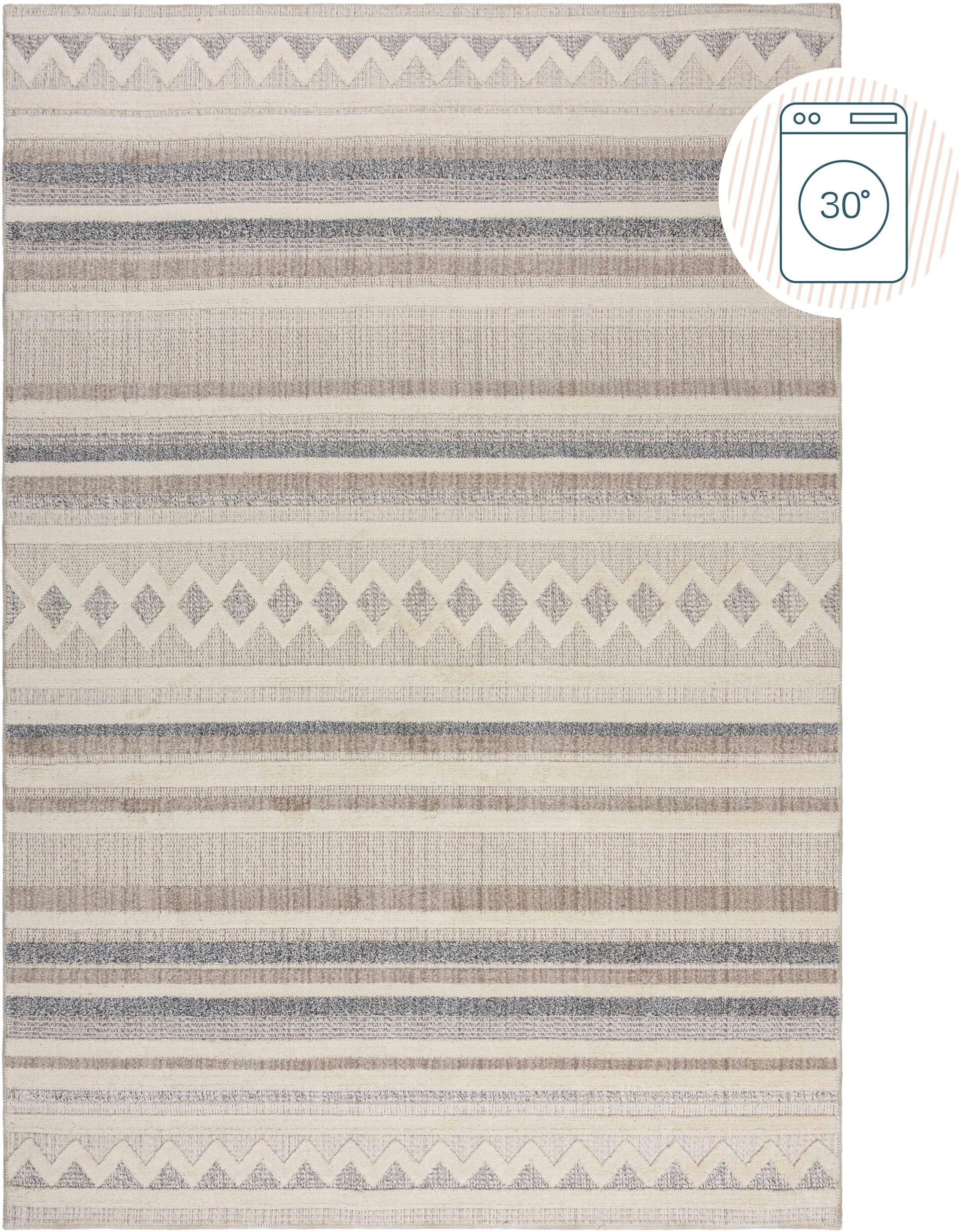 FLAIR RUGS Teppich "Everett" rechteckig 4 mm Höhe Waschbarer Teppich günstig online kaufen