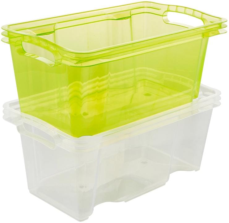 keeeper Organizer »franz«, (Set, 6 St.), Aufbewahrungsbox, 6,5 Liter, hochwertiger Kunststoff