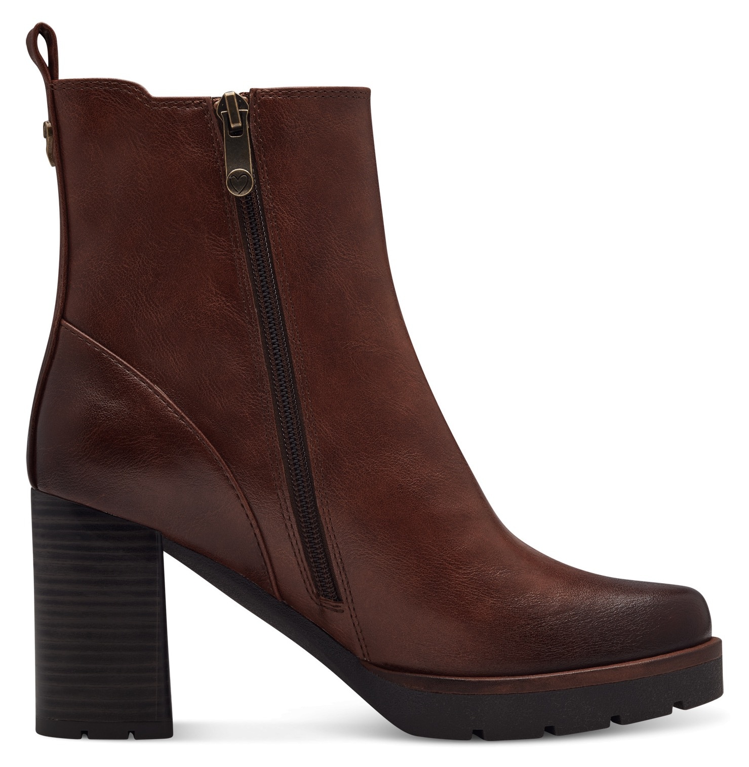 MARCO TOZZI Chelseaboots, Blockabsatz, Stiefelette, Businesschuh mit Feel Me-Ausstattung