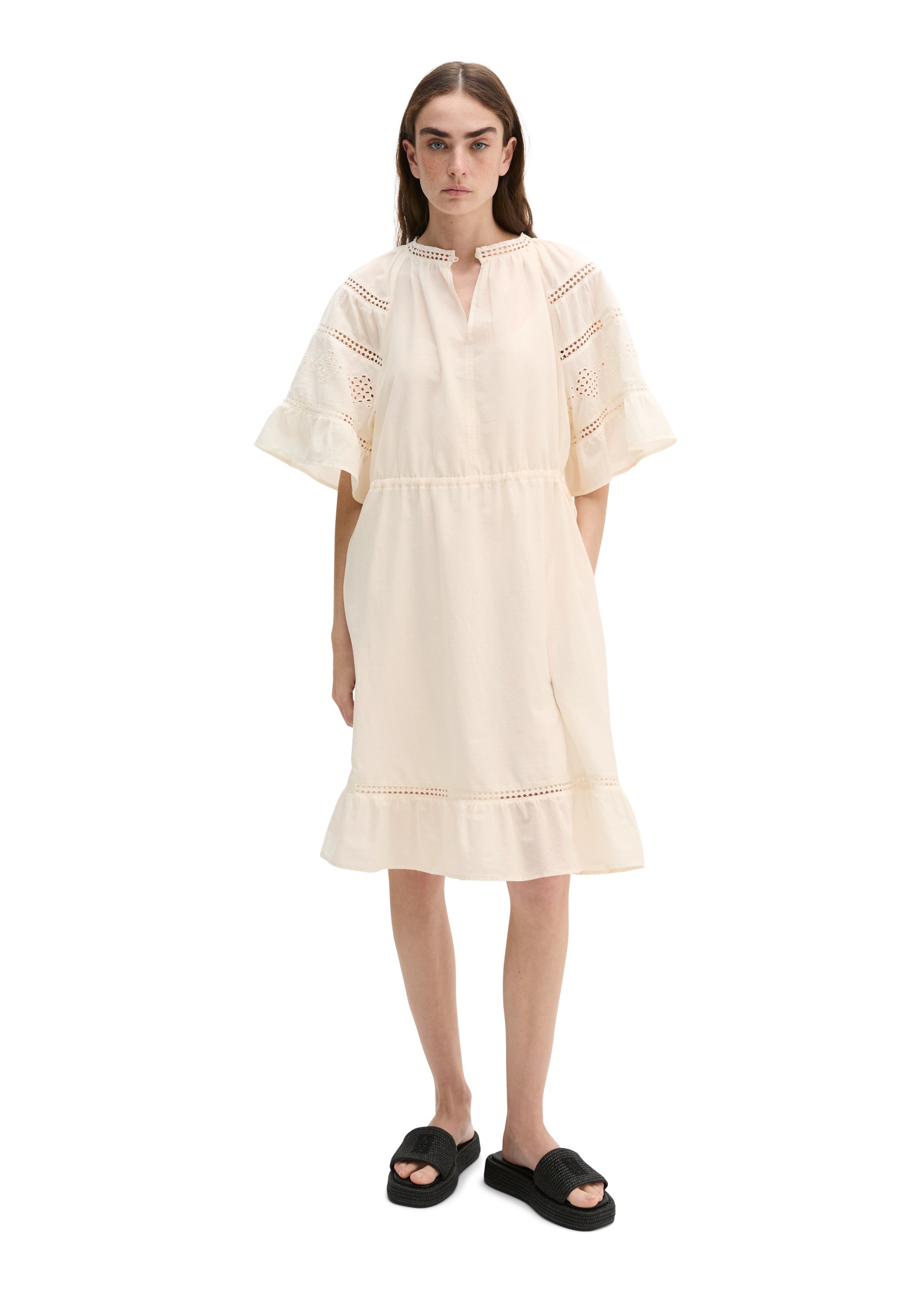 Marc O'Polo Midikleid »aus besticktem Baumwoll-Voile«
