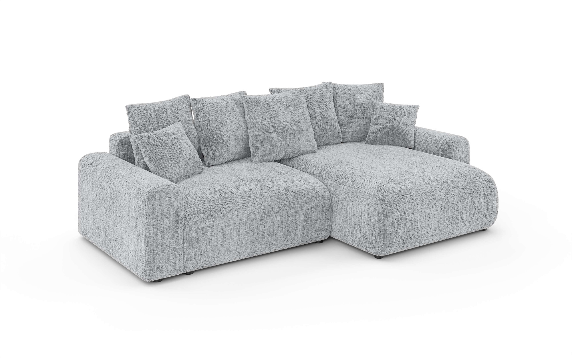 Home affaire Ecksofa »LAKESIDE klein mit Bettfunktion und Bettkasten, B/T/H 235/142/84 cm«, L-Form, Recamiere beidseitig montierbar, mit Wellenunterfederung