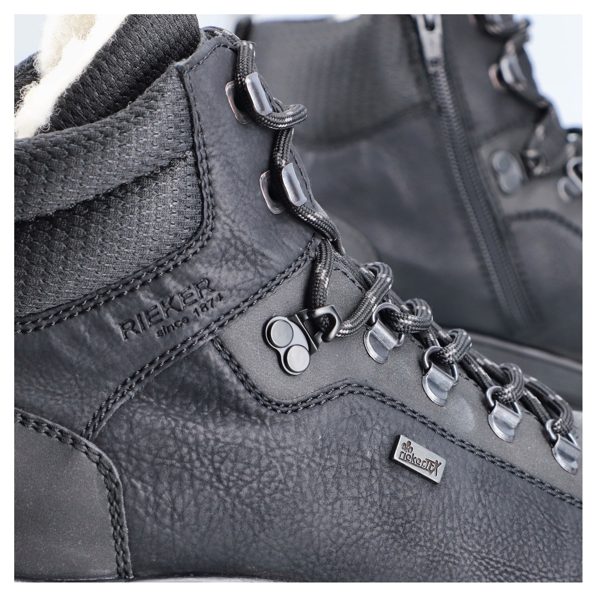 Rieker Winterboots »Flip Grip«, Outdoorboots mit umklappbaren Spikes an der Laufsohle, TEX-Membran