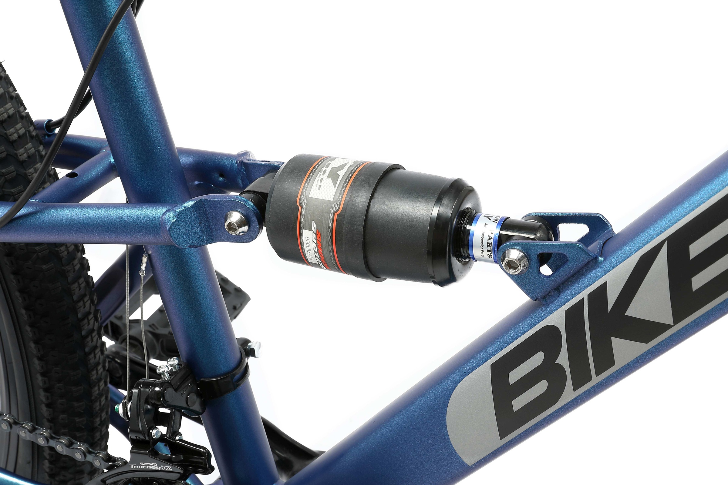 Bikestar Mountainbike, 21 Gang, Shimano, RD-TY300 Schaltwerk, Kettenschaltung, für Damen und Herren, Kettenschaltung