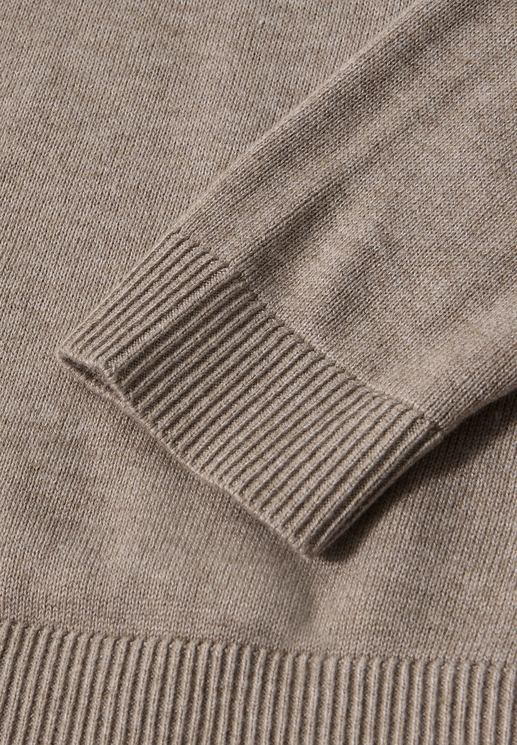 STREET ONE V-Ausschnitt-Pullover Feinstrick