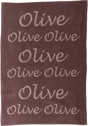 Geschirrtuch »Olive«, (Set, 3 tlg.)