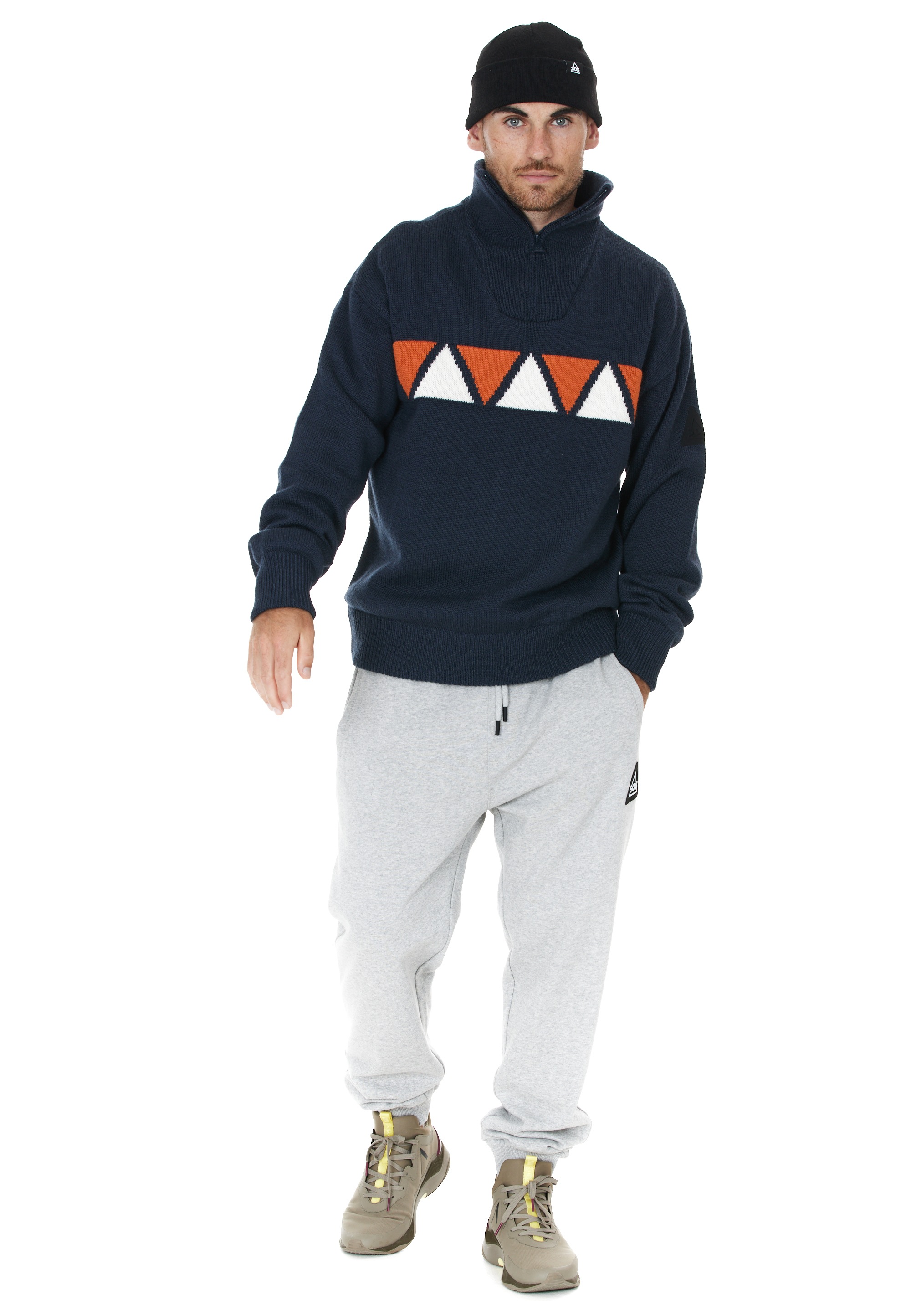 SOS Aboda Knit Sweater Men Dark Blue L 4