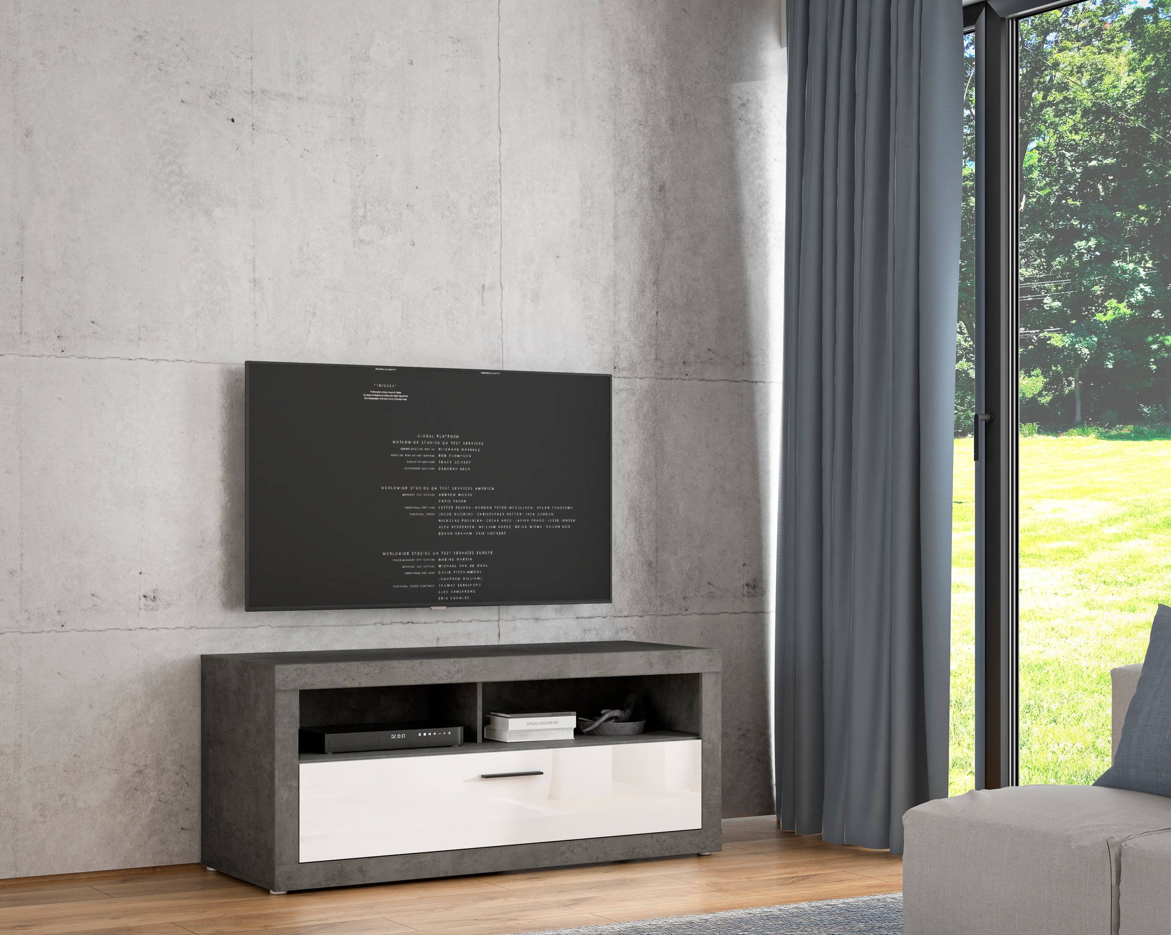 FORTE Lowboard "Blue Lake TV-Board, TV-Schrank" günstig online kaufen